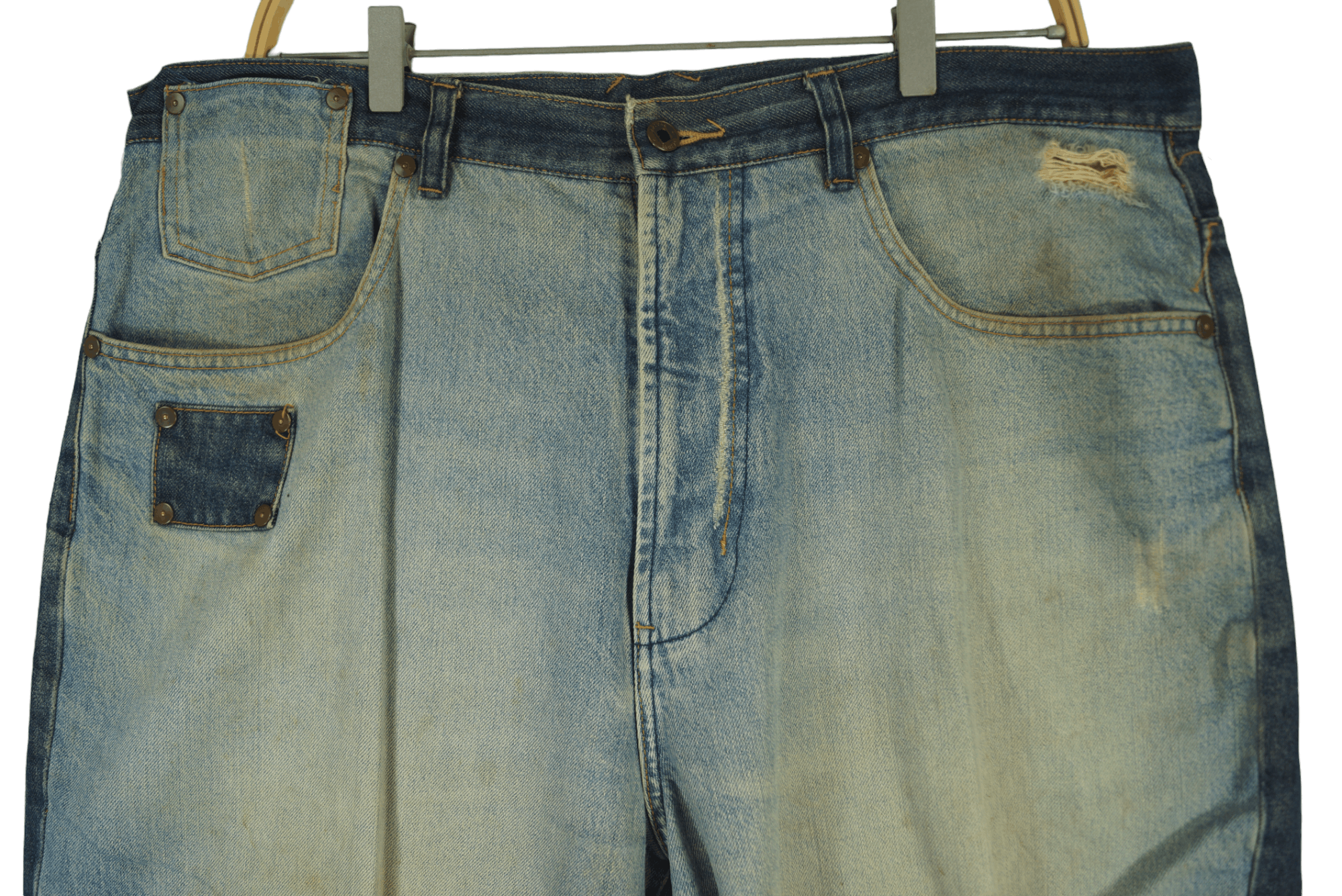 Vintage Rare Denim Azzure Jean Nice Design Size US 41 - 2 Thumbnail