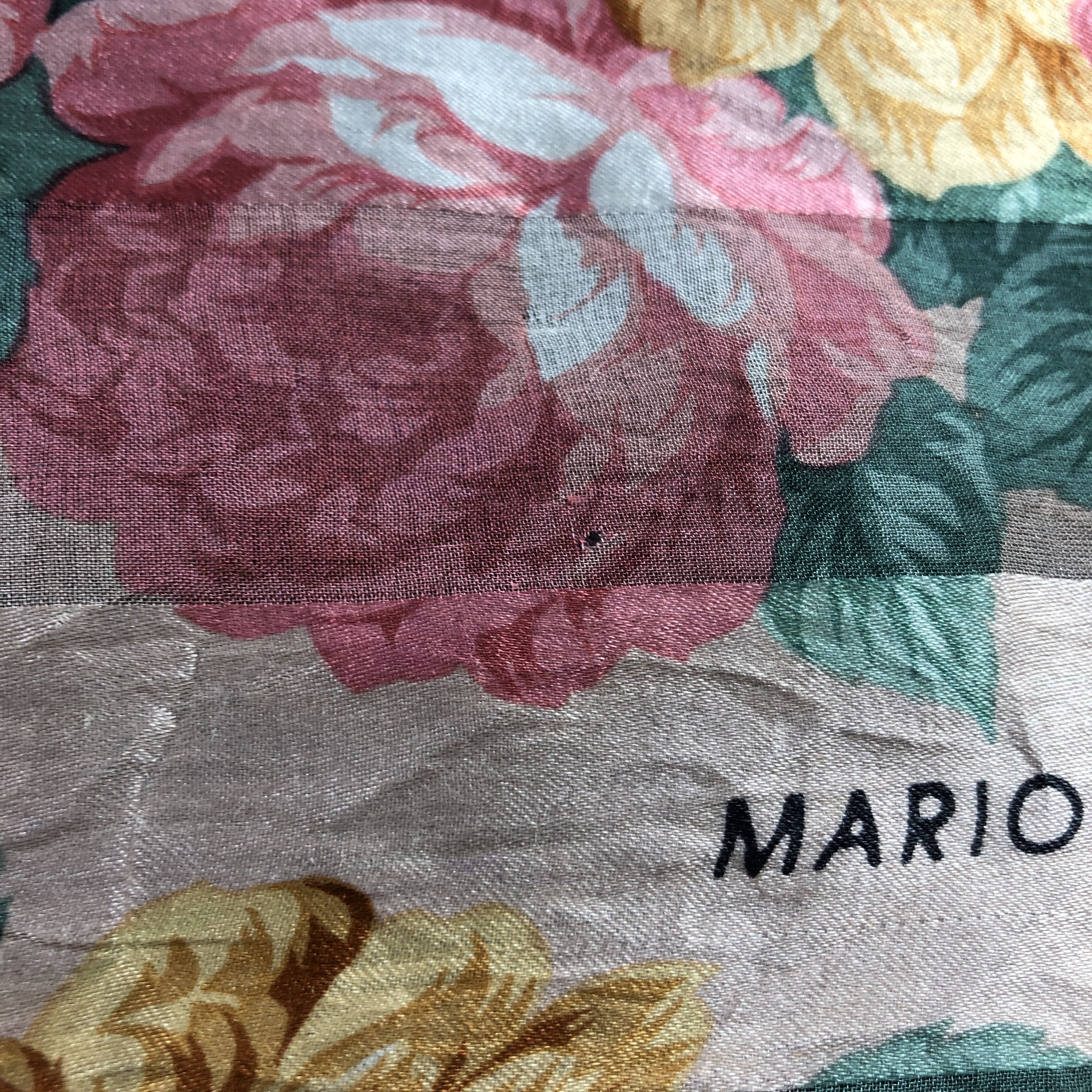 Mario Valentino Mario Valentino Luxury Floral Silk Scarf M1211 Size ONE SIZE - 9 Thumbnail