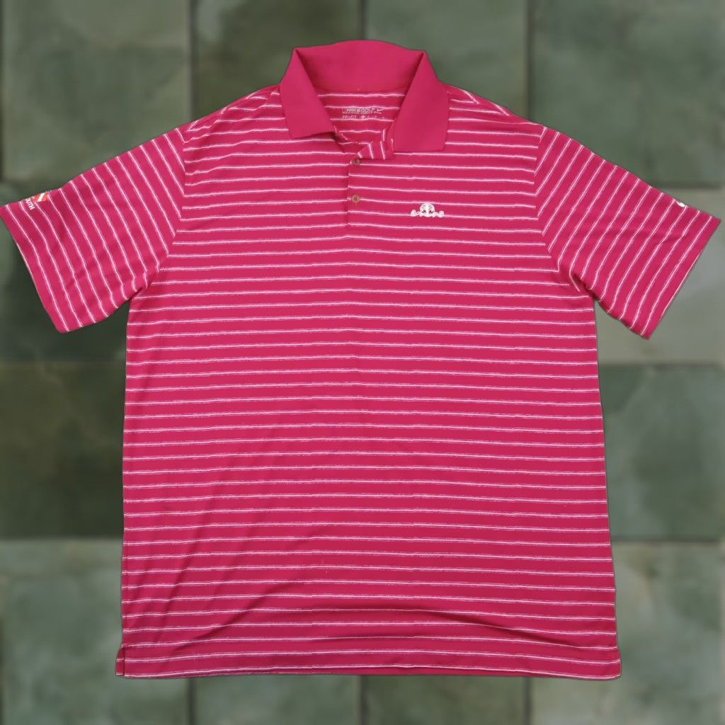 Nike Nike Polo Shirt Mens XL Red White Striped Dri Fit Short Sleeve Golf Casual Logo Size US XL / EU 56 / 4 - 1 Thumbnail