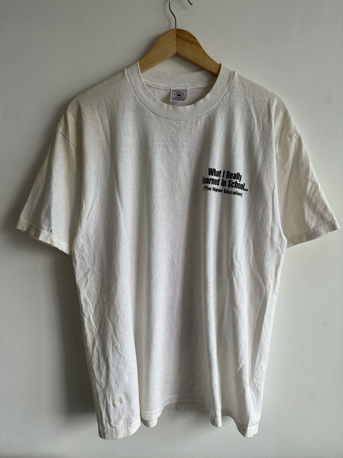 Vintage Vintage 90’s The Higher Education Weed Ganja Blunt Rare USA Size US L / EU 52-54 / 3 - 3 Thumbnail