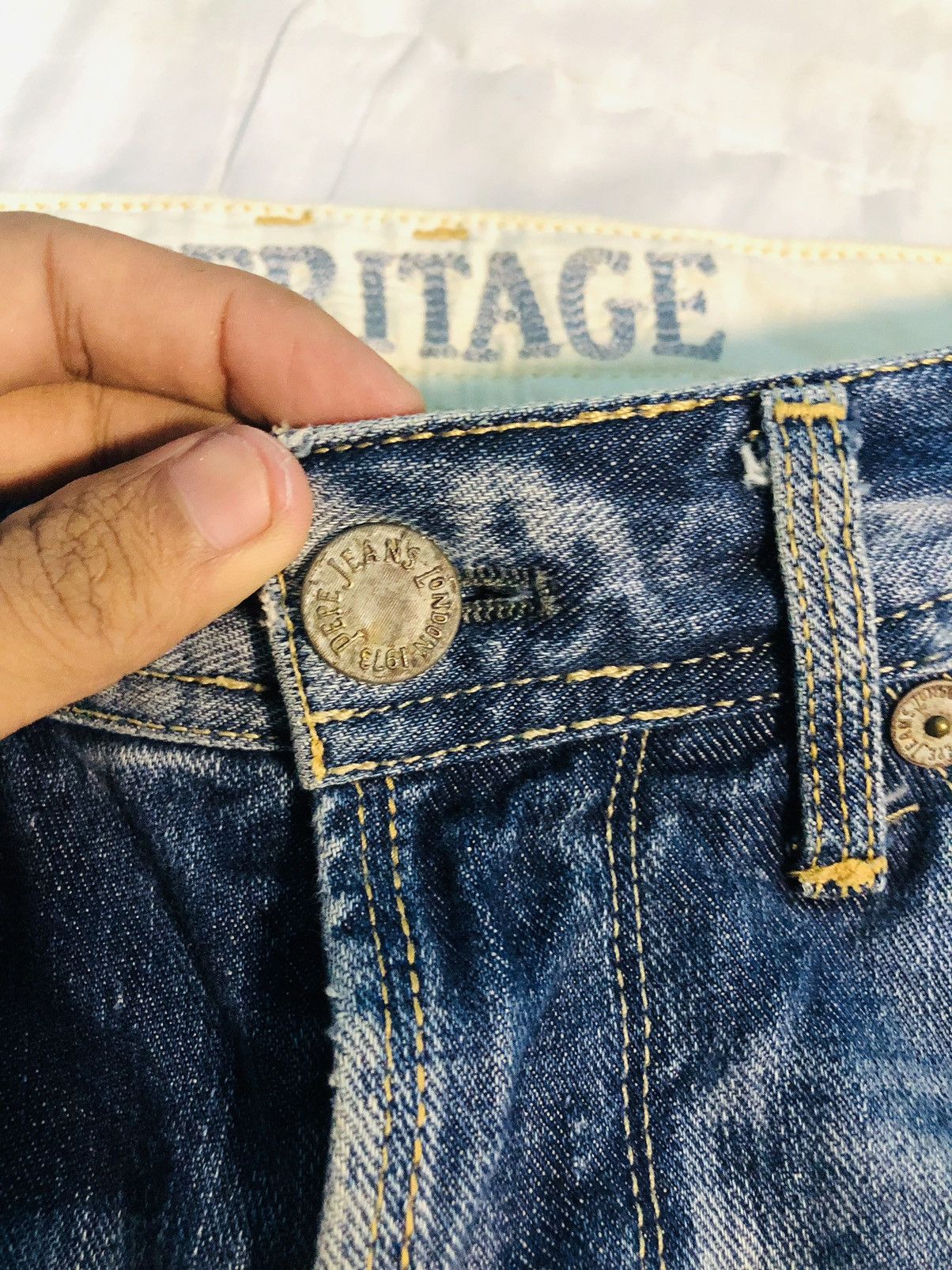 Pepe Jeans × Vintage Vintage Heritage Distressed Jeans (3) Size US 32 / EU 48 - 9 Thumbnail