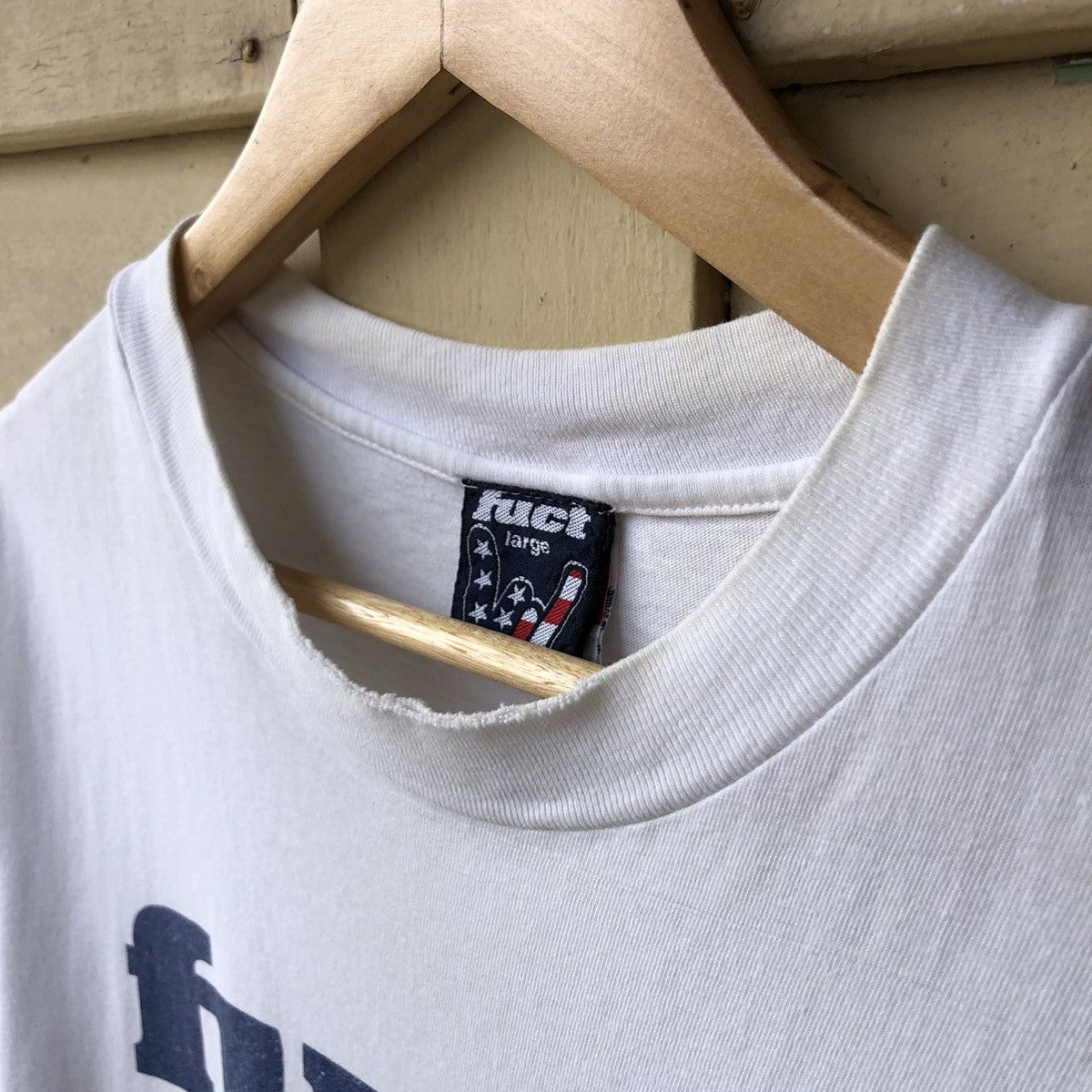 Champion 🔥Distressed🔥 Vintage FUCT x Champion Tshirt Size US L / EU 52-54 / 3 - 7 Thumbnail