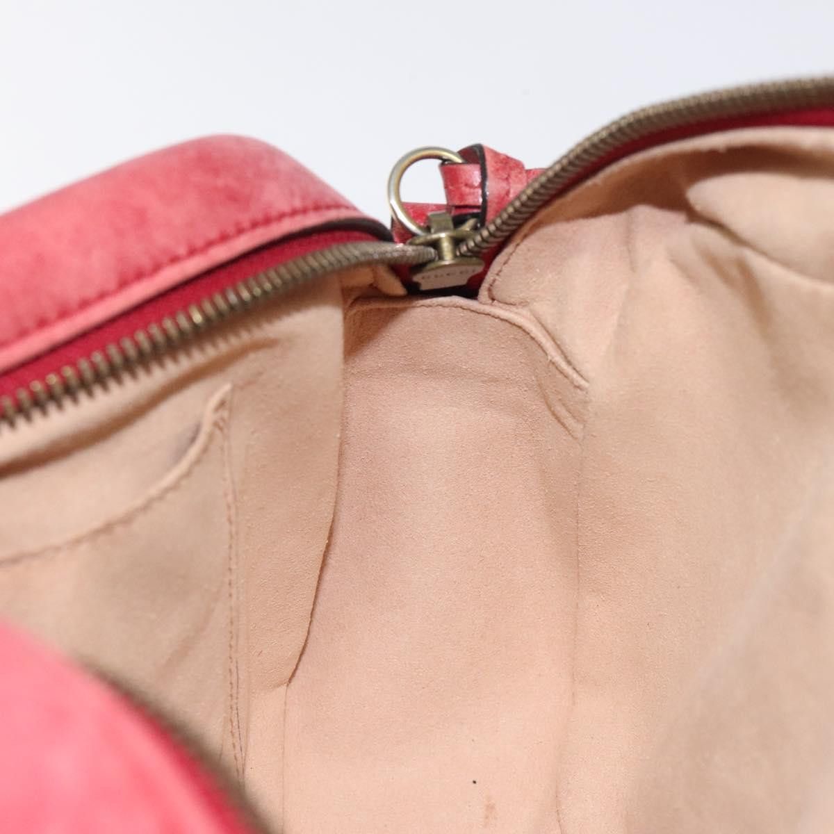 Gucci GUCCI GG Marmont Chain Shoulder Bag Leather Red Gold Size ONE SIZE - 17 Thumbnail