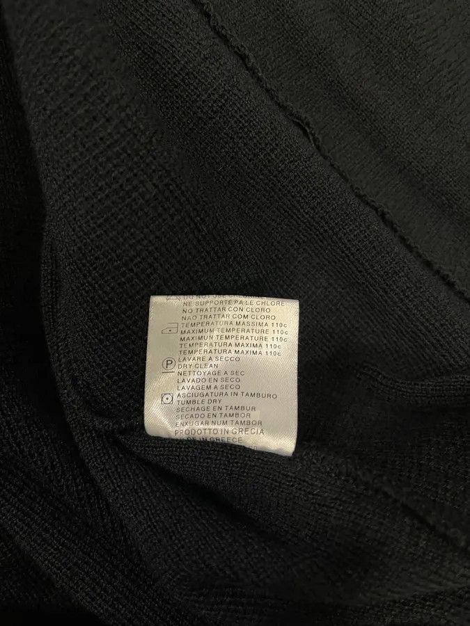 Versace 2000s Versace Black Wool & Leather Hybrid Jacket Size US M / EU 48-50 / 2 - 11 Thumbnail