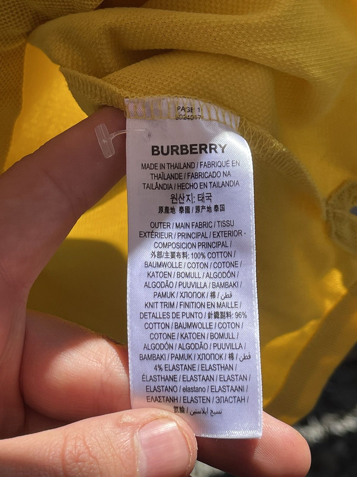 Burberry Burberry Yellow Polo shirt new collection Size US S / EU 44-46 / 1 - 12 Thumbnail