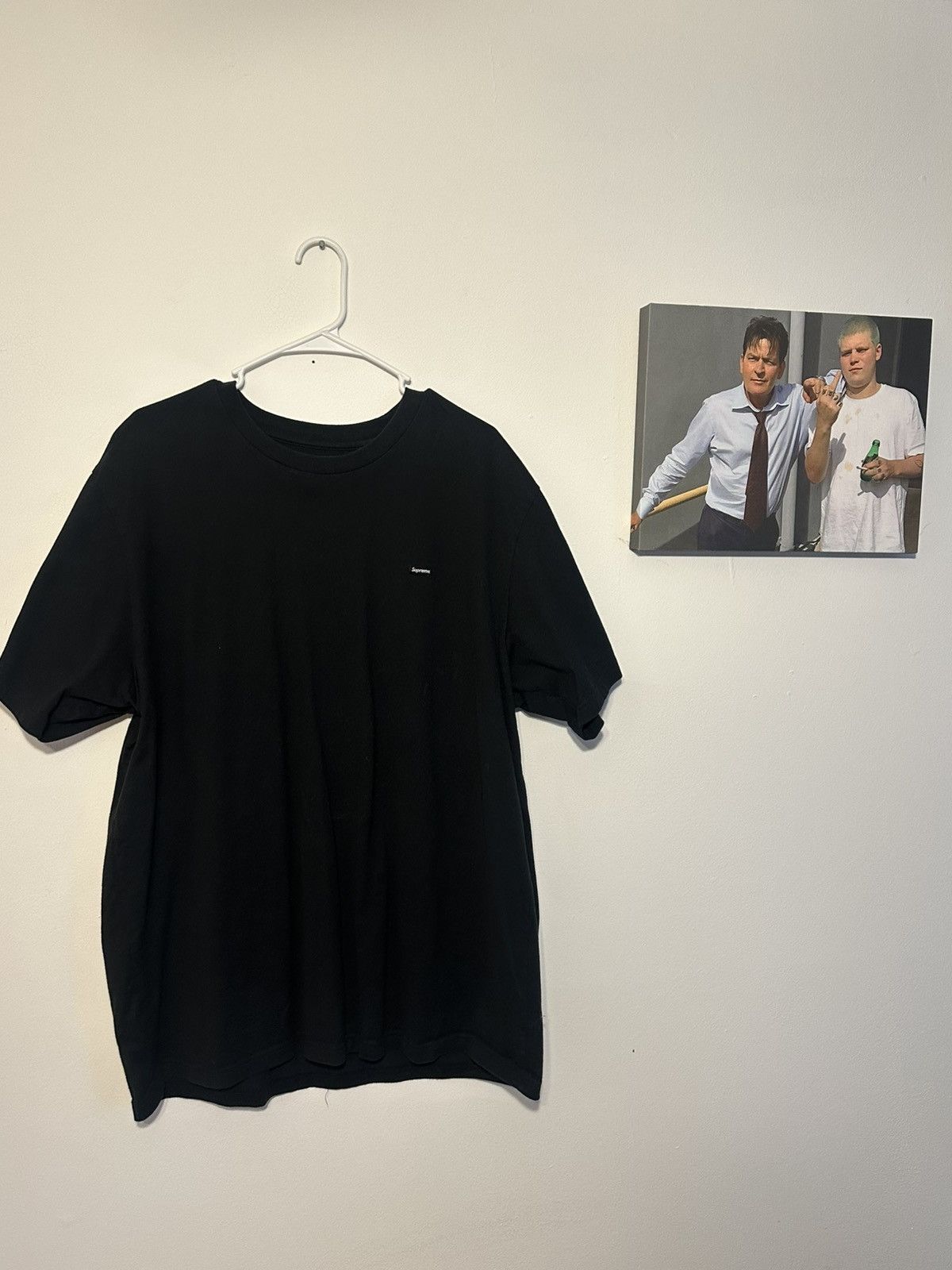 Supreme Black small box logo tee Size US XXL / EU 58 / 5 - 1 Preview