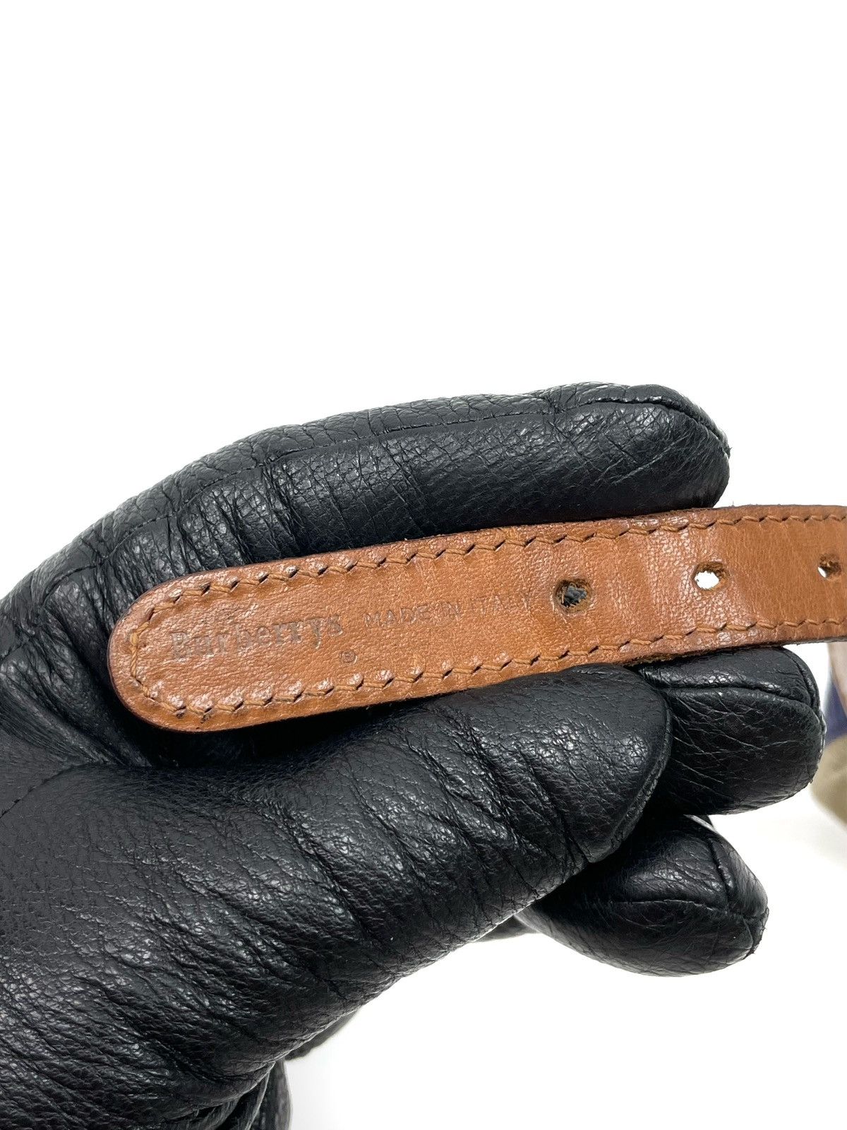Burberry Vintage Burberrys Leather Belt – Made in Italy Size ONE SIZE - 11 Thumbnail