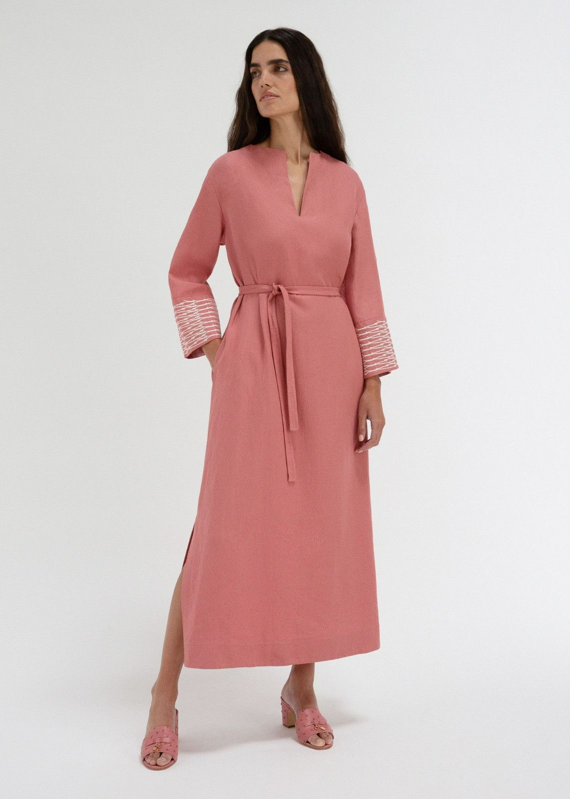 Loro Piana o1srvl11e0424 Dress in Pink Size XL / US 12-14 / IT 48-50 - 1 Thumbnail