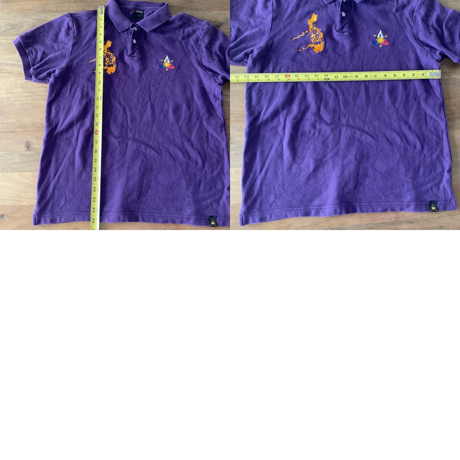 Coach VINTAGE Coach Menswear Polo Shirt M Purple 90s 80s Limited Edition Embroidery Golf Country Designer Casual Mens Size US M / EU 48-50 / 2 - 8 Thumbnail
