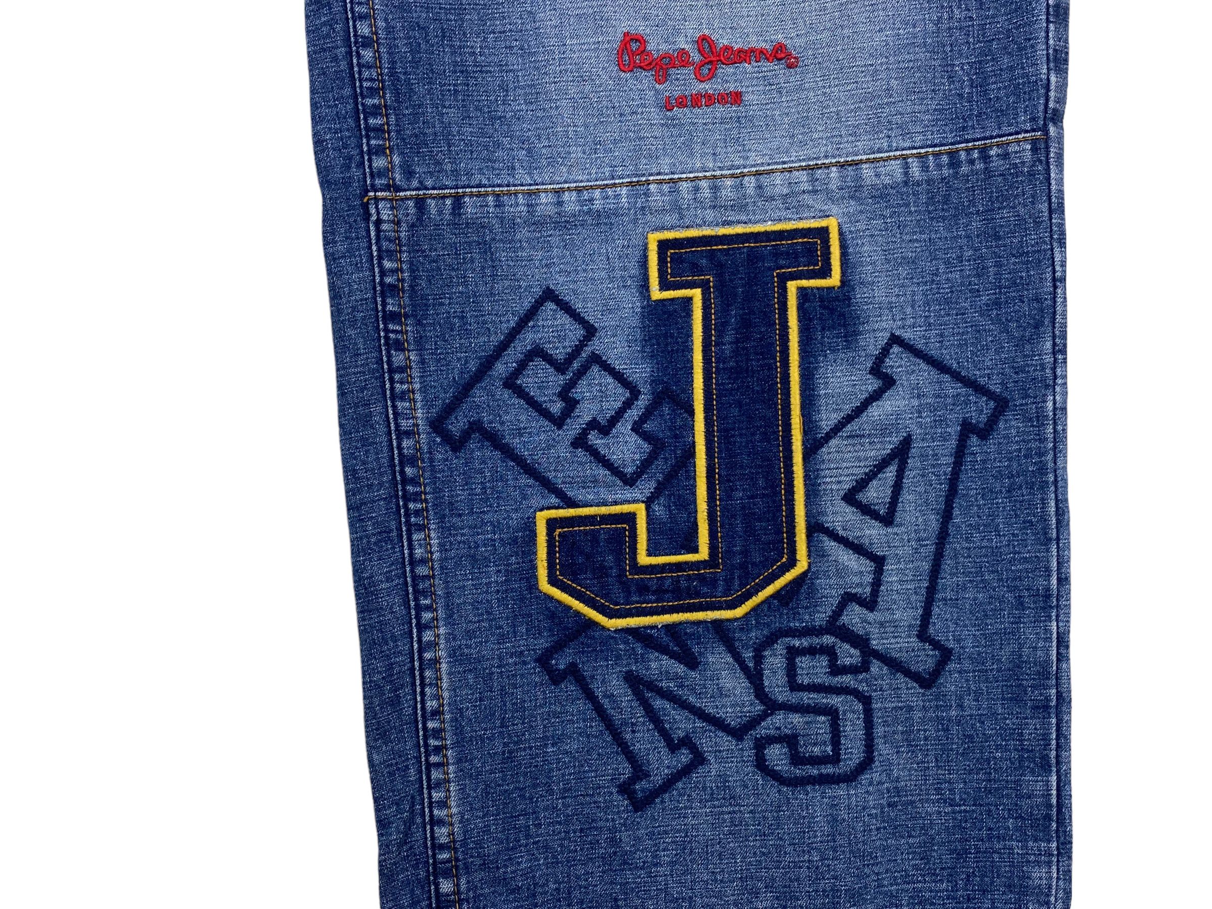 Japanese Brand Pepe Baggy Jeans Hip Hop Skateboard Jeans Size US 36 / EU 52 - 10 Thumbnail