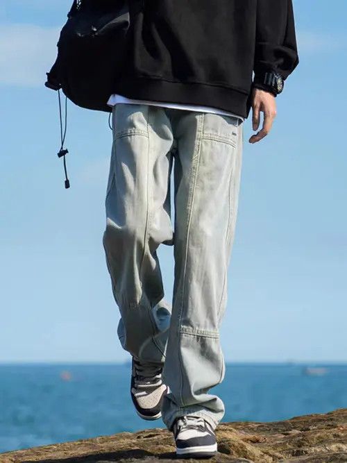 Japanese Brand Kurosawa x zai Light Blue High Street Vintage Loose Jeans Size US 31 - 7 Thumbnail