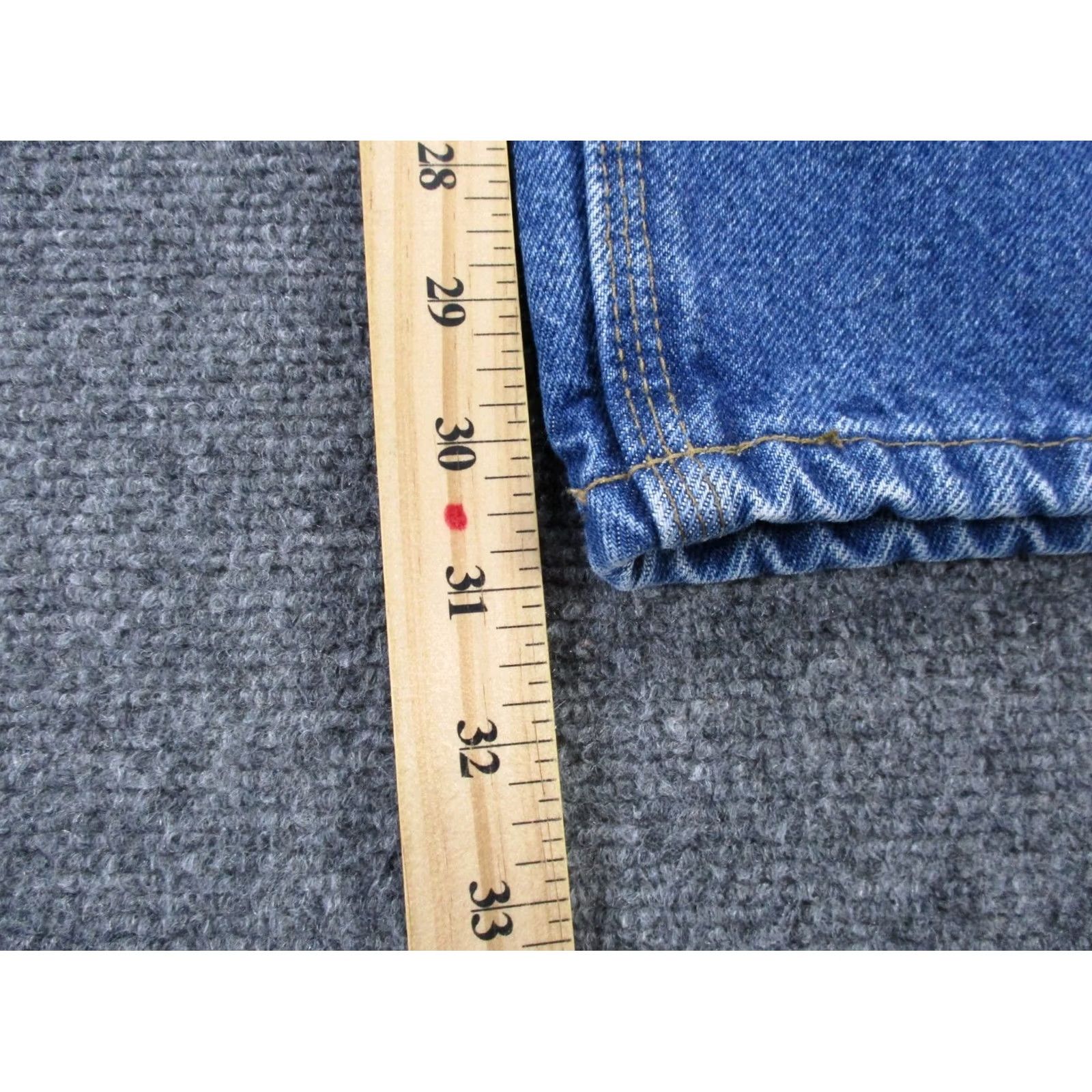Carhartt Carhartt Jeans Men 38 X 31 Blue Denim Straight Logo 5-Pocket Design Button Zip Casual Workwear Size US 38 / EU 54 - 4 Thumbnail