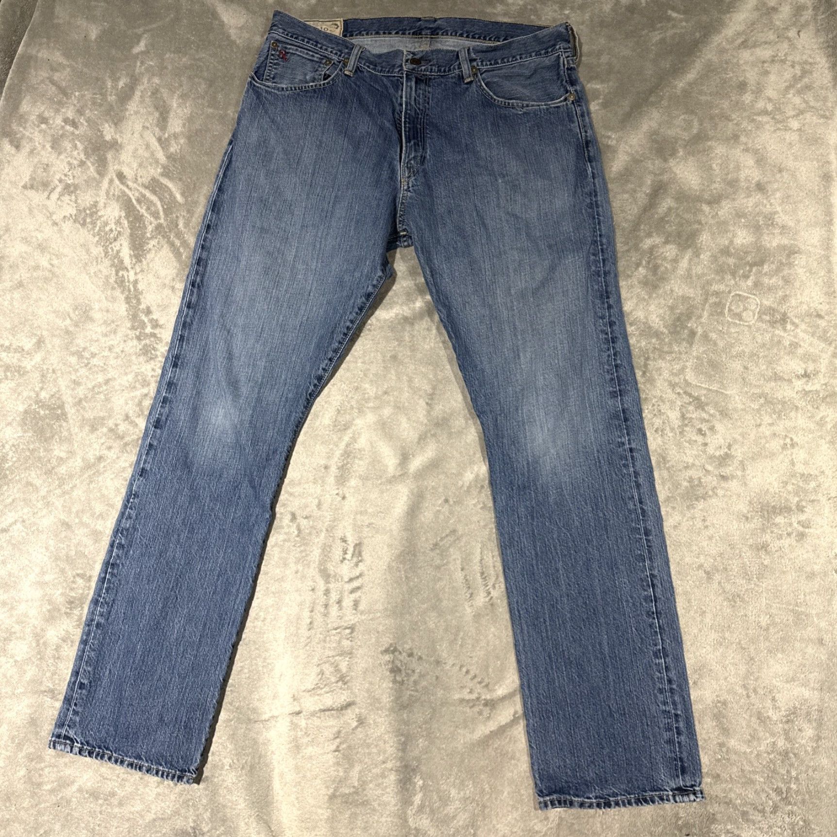 Polo Ralph Lauren Polo Ralph Lauren Jeans Mens 36x34 Blue Denim Hampton Straight Preppy Modern Size US M / EU 48-50 / 2 - 2 Thumbnail