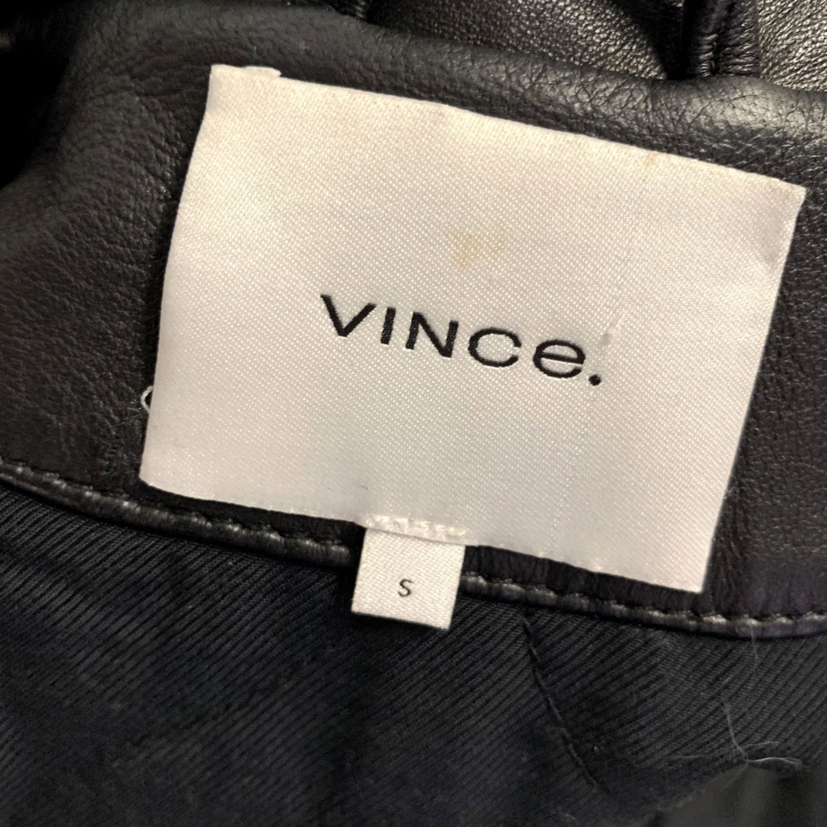 Vince VINCE Black Leather Lambskin Biker Jacket Size S Women Size S / US 4 / IT 40 - 4 Thumbnail