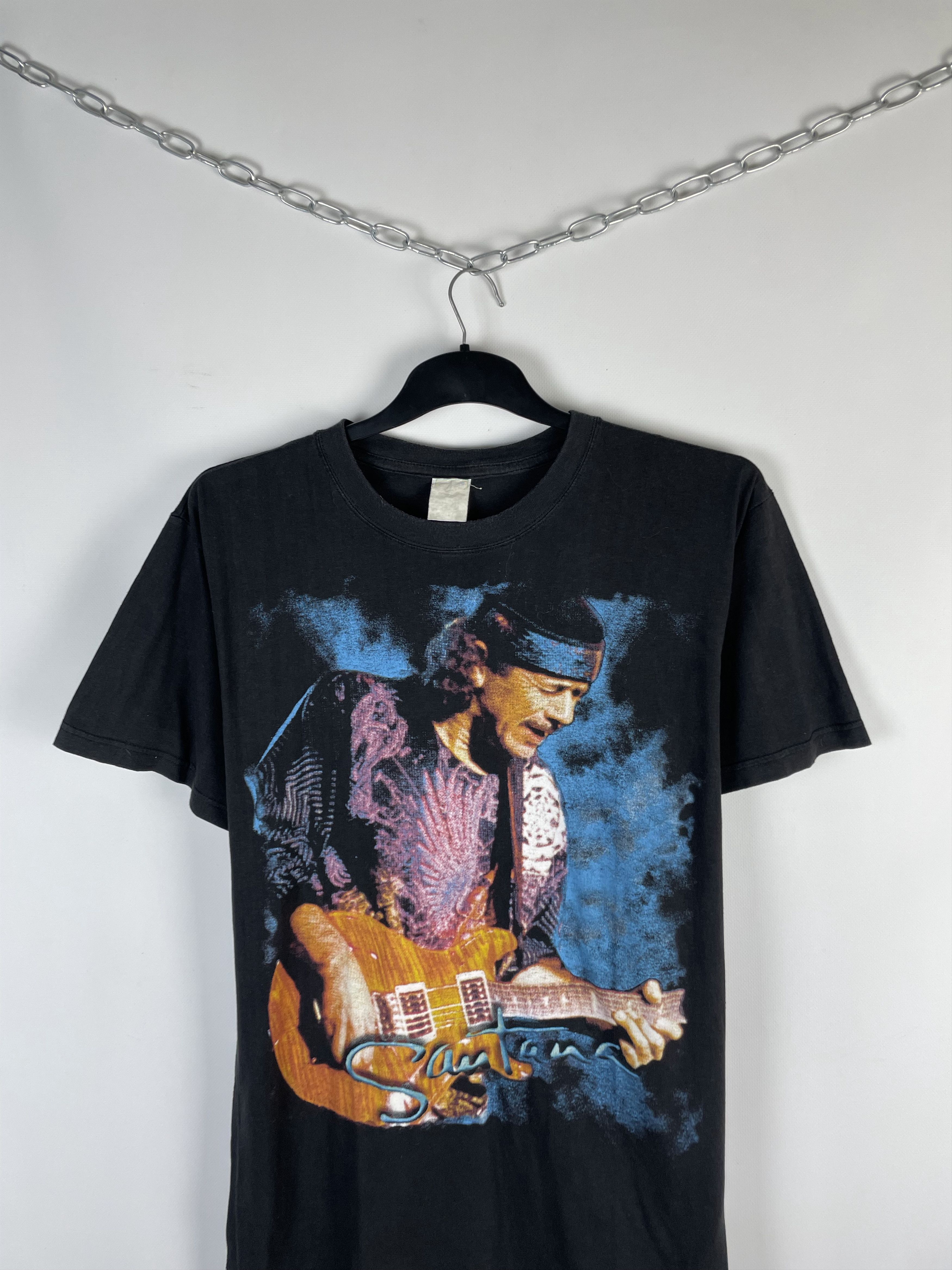 Band Tees 2000 Carlos Santana Tour Vintage T shirts Size US L / EU 52-54 / 3 - 3 Thumbnail