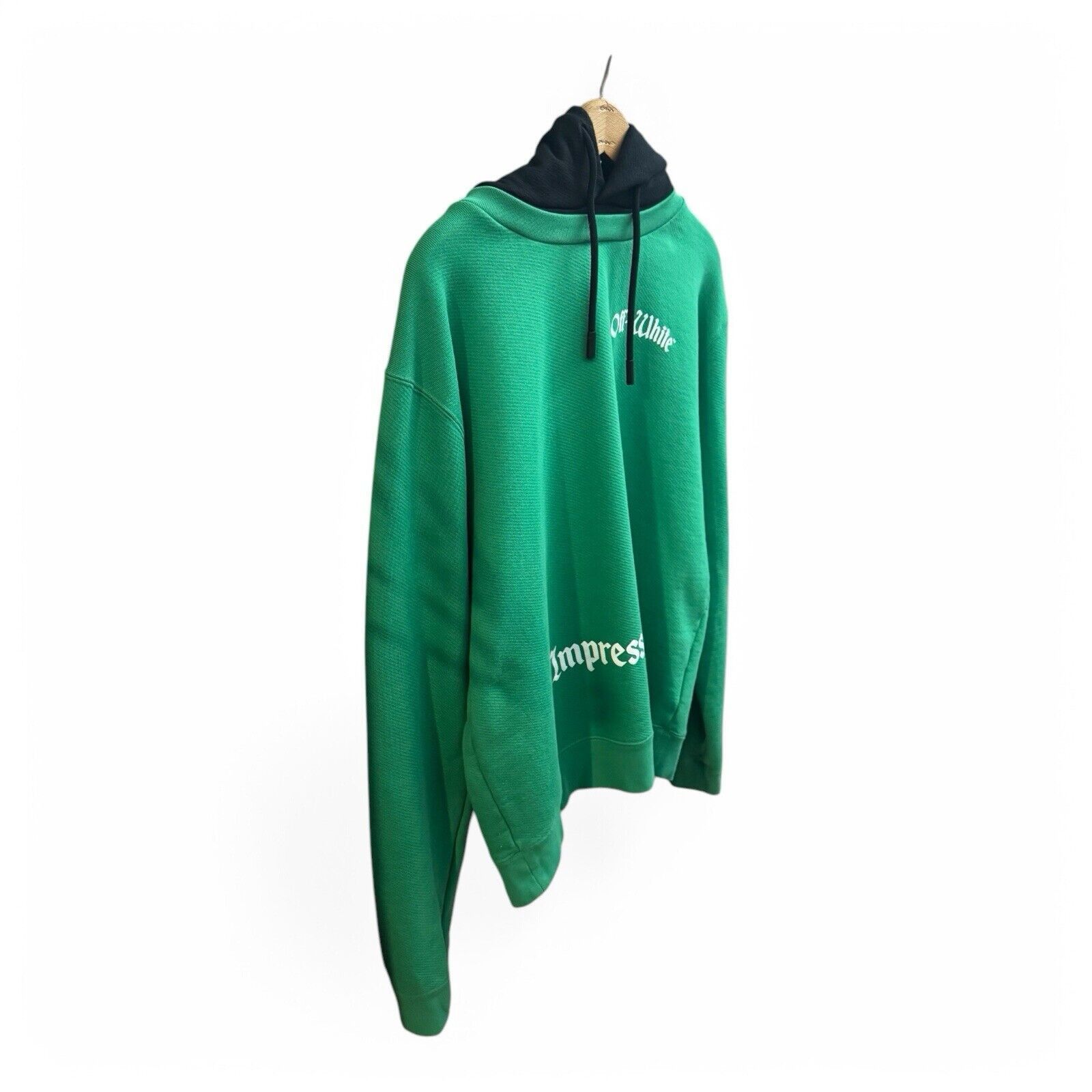 Off-White Off-White "Impressionism" Hoodie Sweatshirt (Green) (Sz XL) Size US XL / EU 56 / 4 - 3 Thumbnail