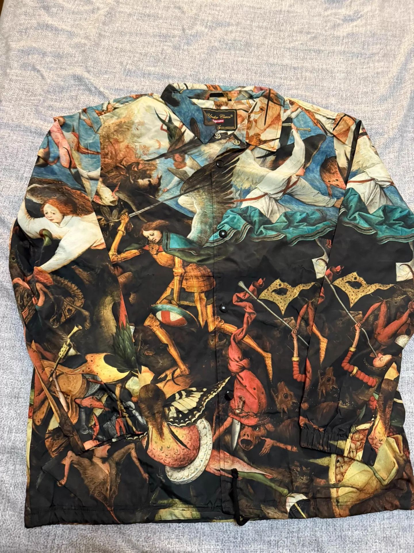 Supreme Supreme UC Angel Oil Painting Coach Jacket XL New w/Tags Size US XL / EU 56 / 4 - 1 Thumbnail