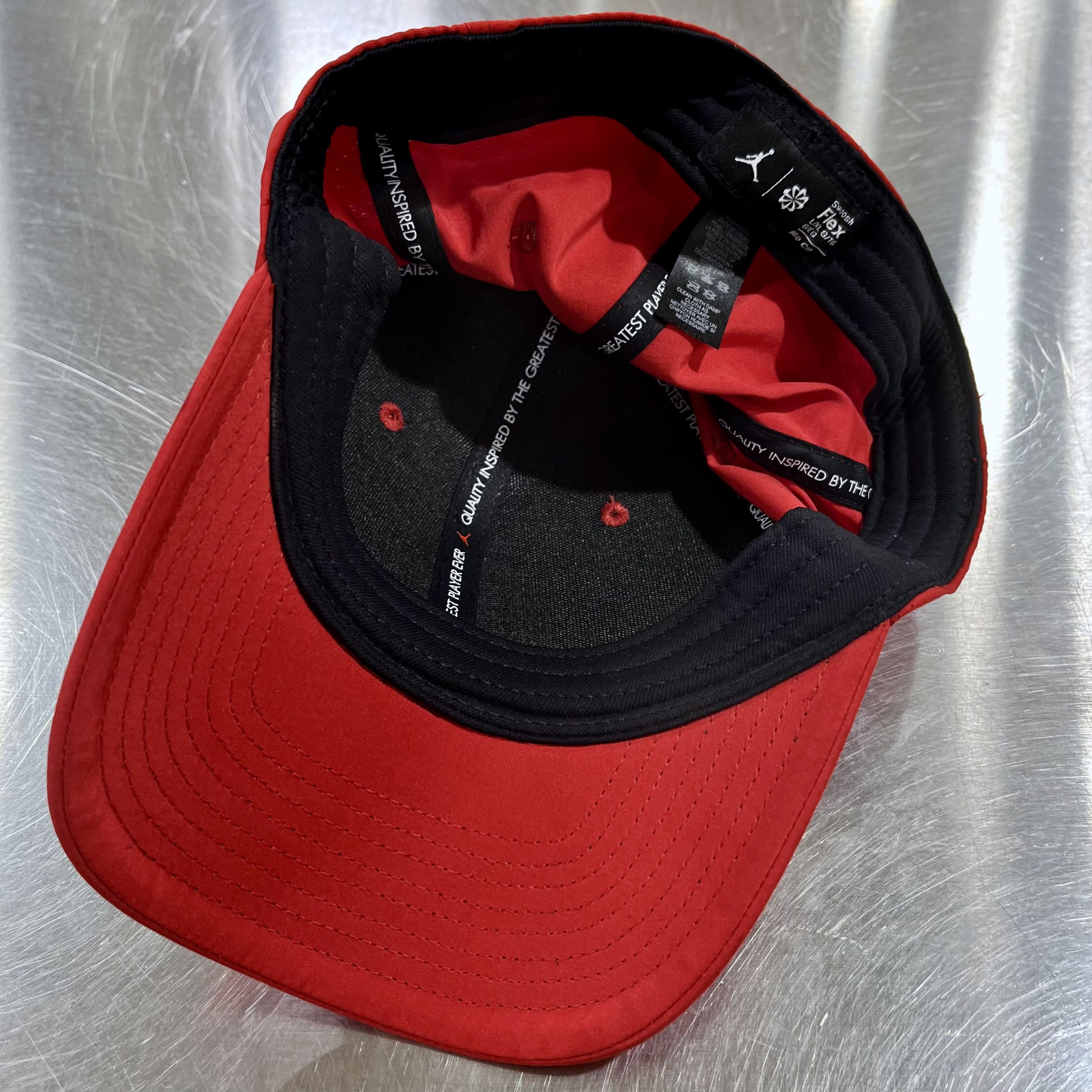 Jordan Brand × Nike Nike Jordan Jumpman Logo Patch Rise Cap Flex Fitted Hat L/XL Size ONE SIZE - 4 Thumbnail