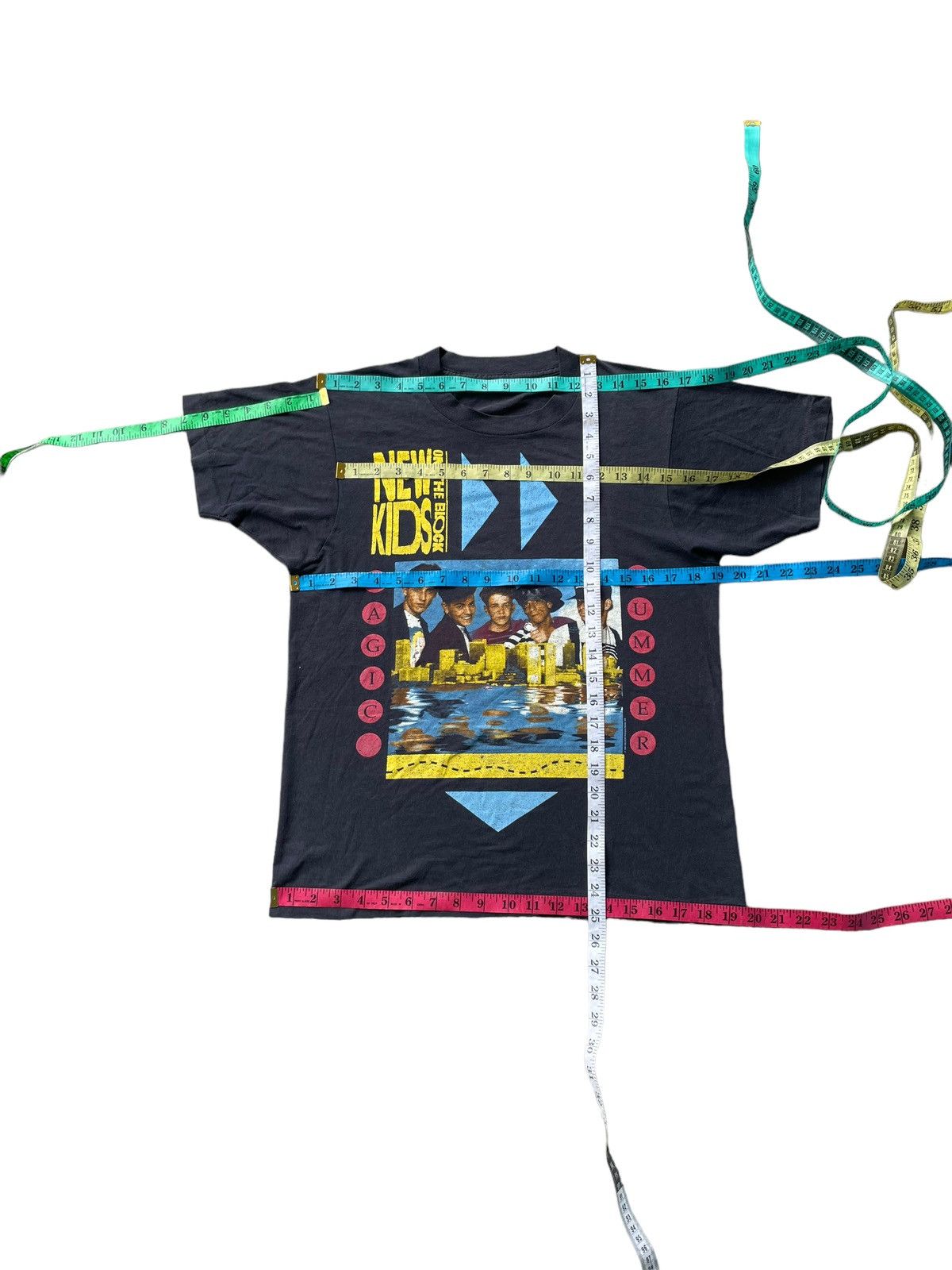 Band Tees × New Kids On The Block × Vintage VTG 90’s New Kids On The Block Magic Summer Tour Size US M / EU 48-50 / 2 - 12 Thumbnail