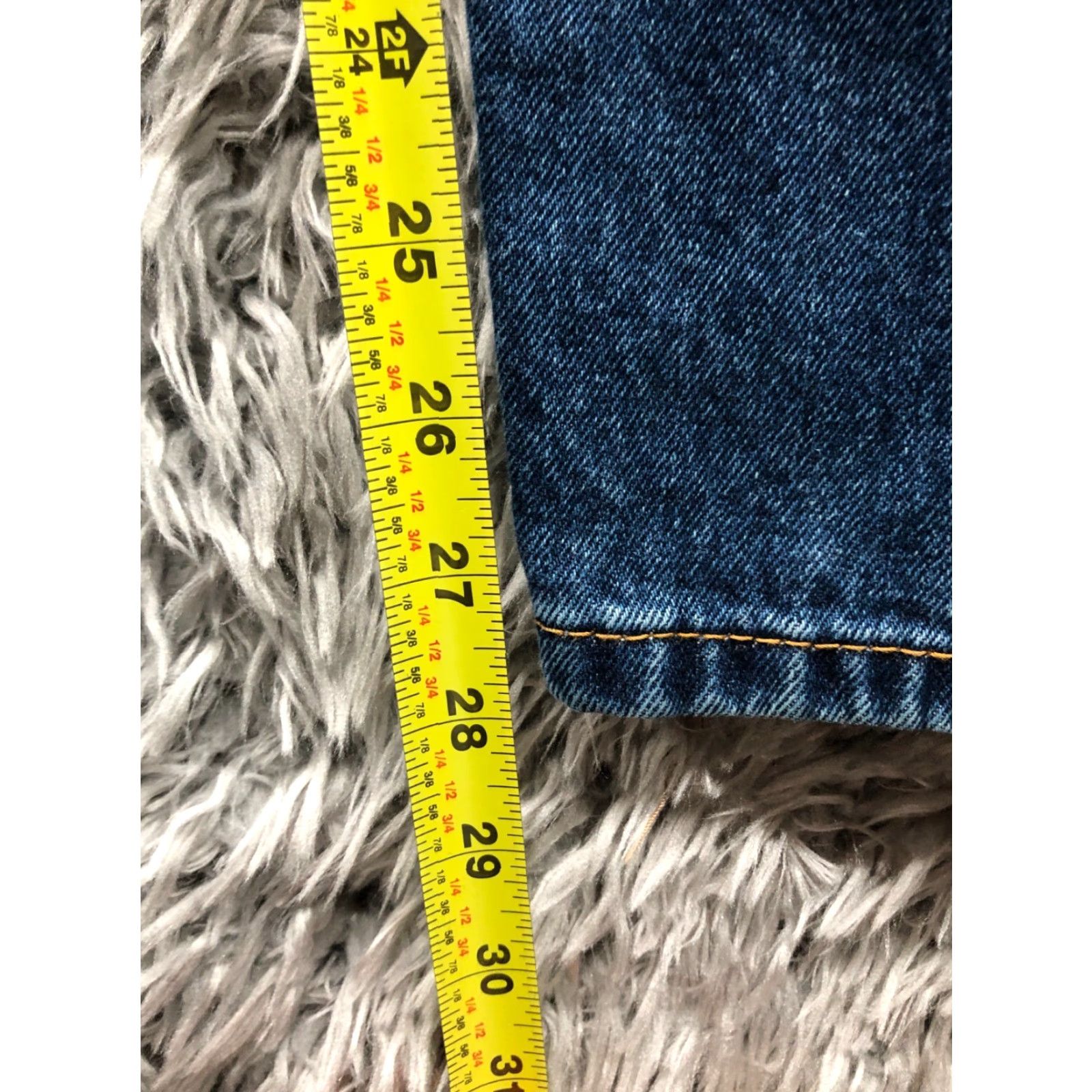 Levi's Levi's 505 Straight Jeans Size 38x30 Mens Mid Rise Medium Wash Blue Size US 38 / EU 54 - 3 Thumbnail
