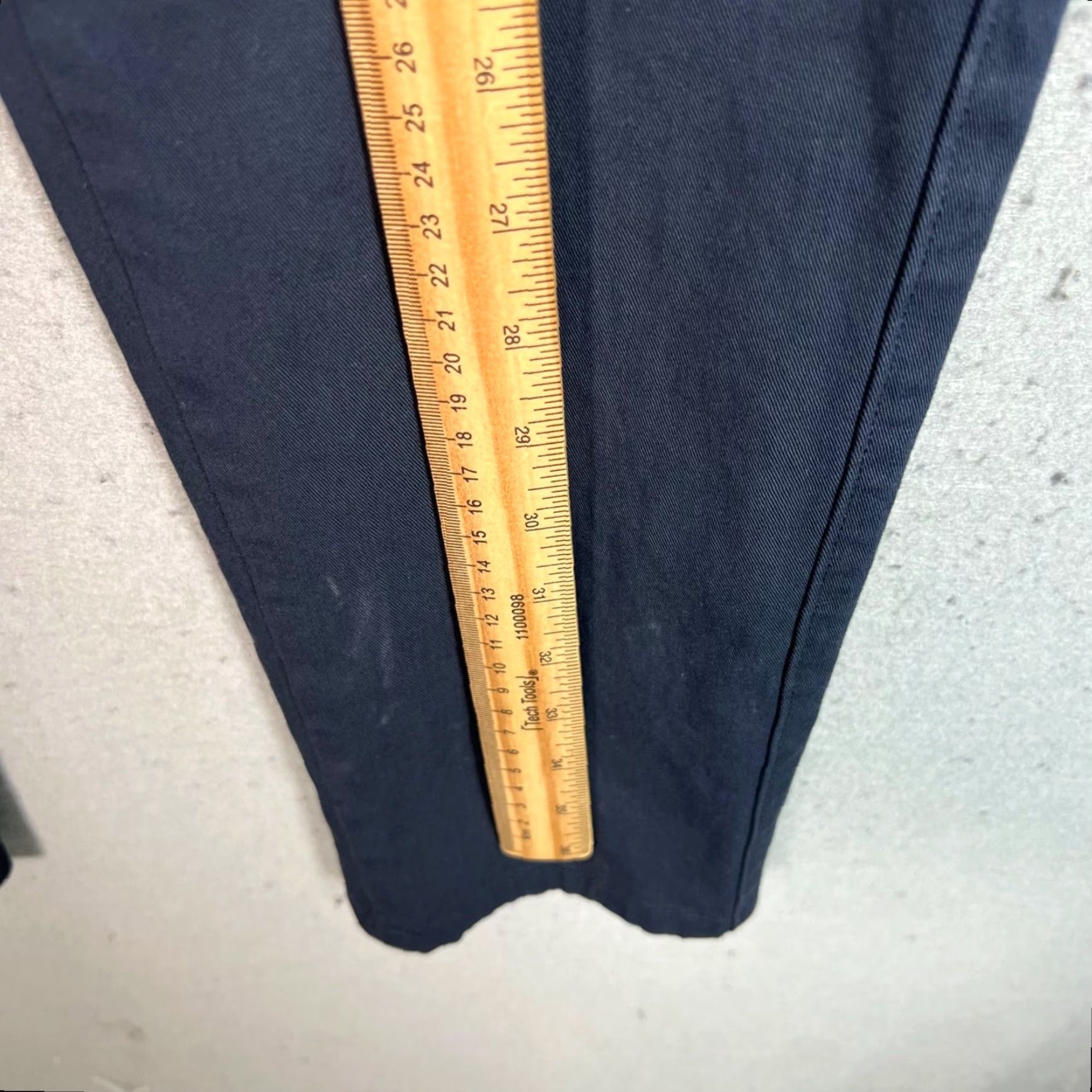 Everlane Everlane Slim Fit Chino Pants Womens 28x30 Navy Blue Cotton Blend Skinny Size 28" / US 6 / IT 42 - 6 Thumbnail