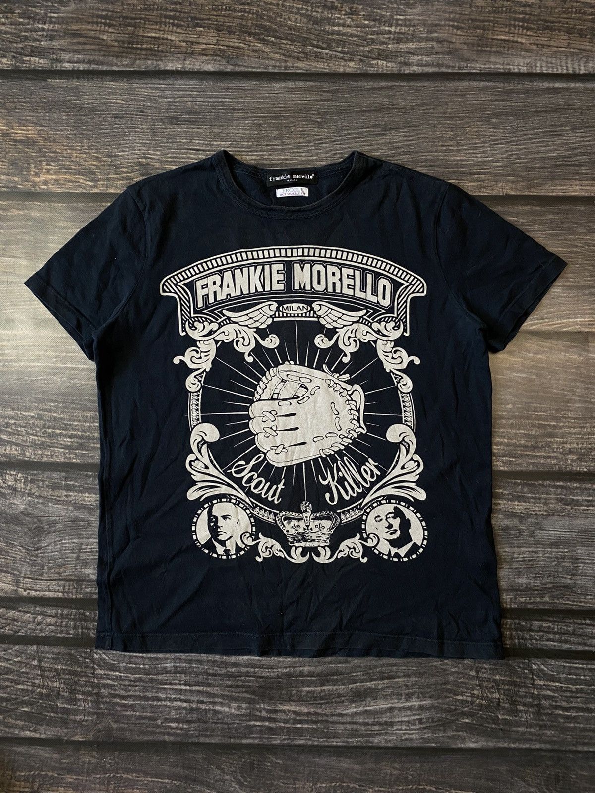 T-shirt Frankie Morello Black size XL International in