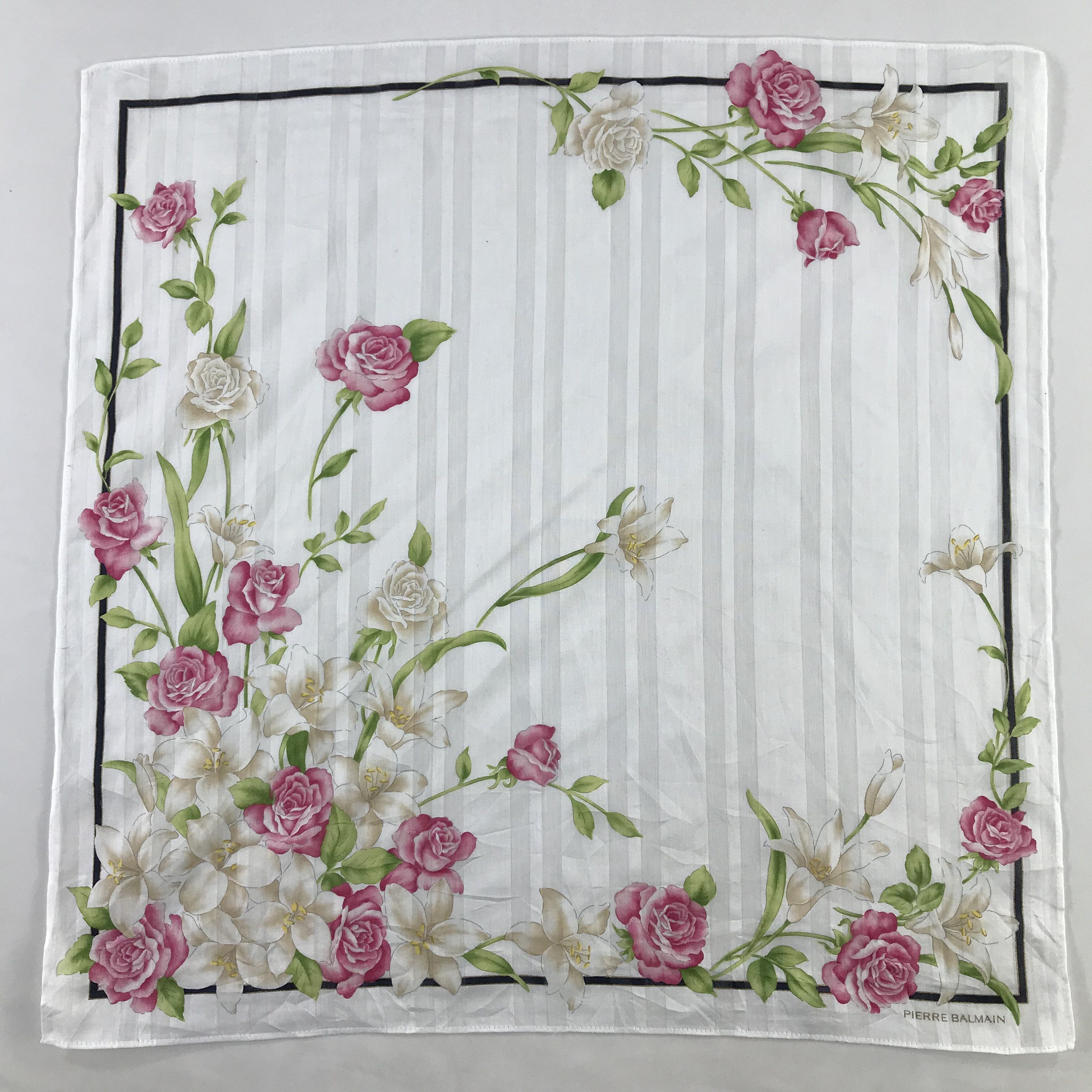 Pierre Balmain × Vintage Pierre Balmain Bandana / Handkerchief / Neckerchief - S1096 Size ONE SIZE - 1 Thumbnail