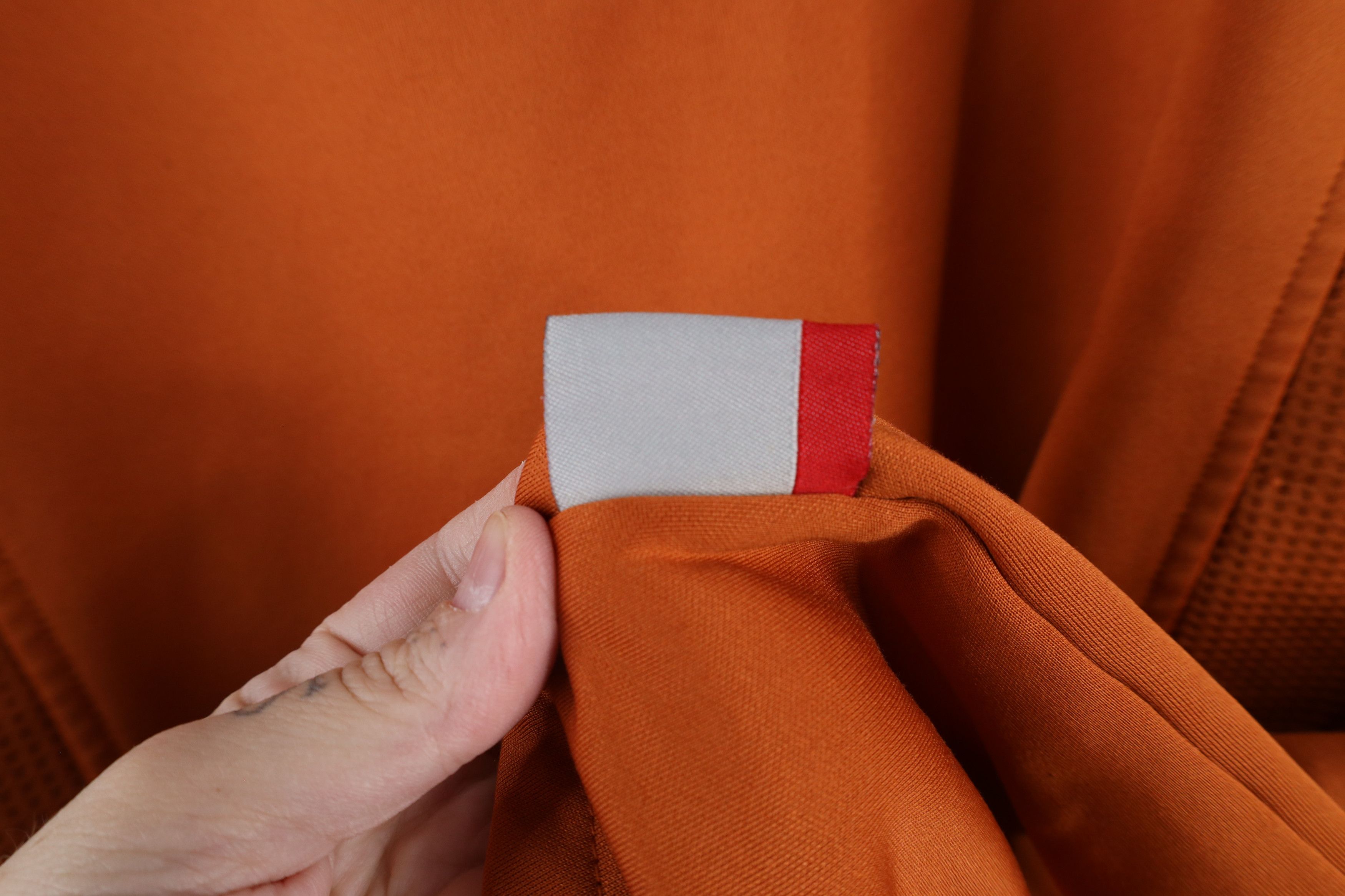 Majestic × Vintage Vintage Majestic Waffle Knit Fleece Lined Sweatshirt Orange Size US XXL / EU 58 / 5 - 15 Thumbnail