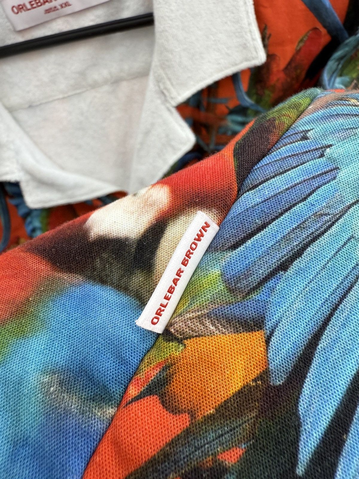 Orlebar Brown Orlebar Brown Travis Towelling Parrot Pandemonium Shirt Blue Size US XXL / EU 58 / 5 - 4 Thumbnail