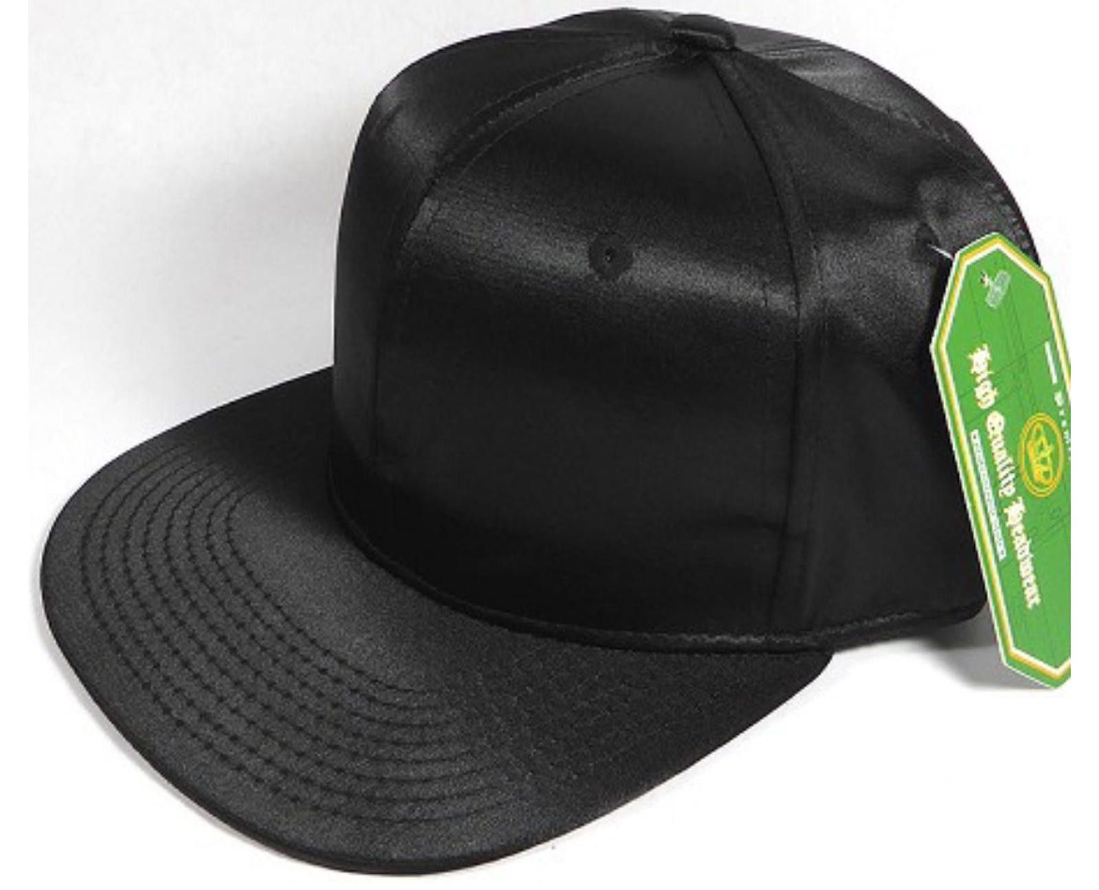Other Faux Satin Silk Adult Flat Brim Snap Hat Size ONE SIZE - 4 Thumbnail