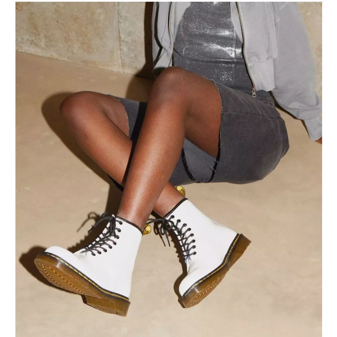 Dr. Martens $170 NEW Dr. Doc Martens Women 10 Zavala Lace Up White Leath Size US 10 / IT 40 - 2 Thumbnail