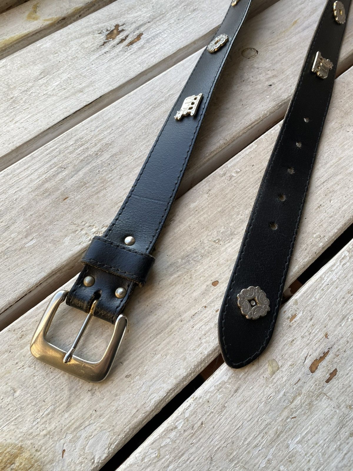 Designer × Vintage ❗️ETRO style Gotic vintage belt OPIUM goth BB simon MONEY Size ONE SIZE - 3 Thumbnail