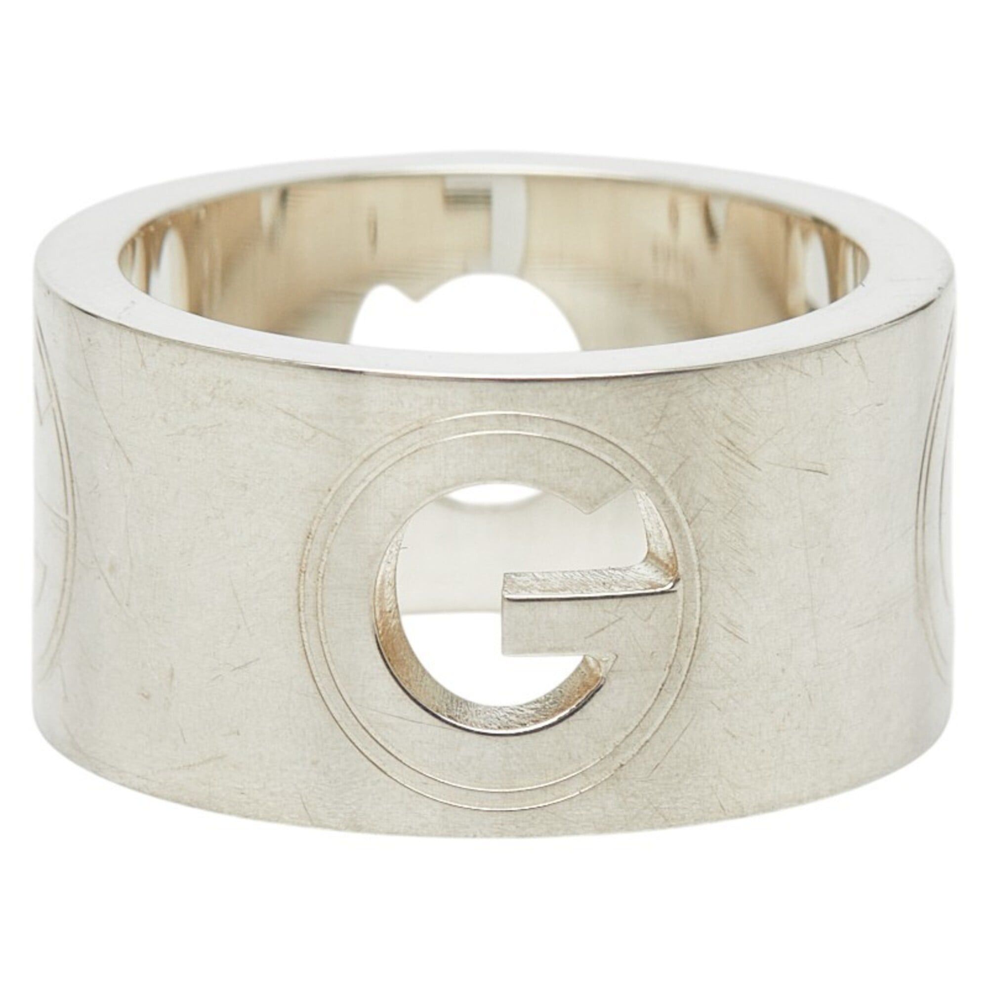 Gucci Gucci G-logo Wide Ring, Size #9, SV925 Silver, Women's GUCCI Size ONE SIZE - 1 Thumbnail
