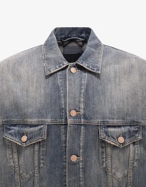 Balenciaga Balenciaga Blue Crypto Large Denim Jacket Size US M / EU 48-50 / 2 - 4 Thumbnail