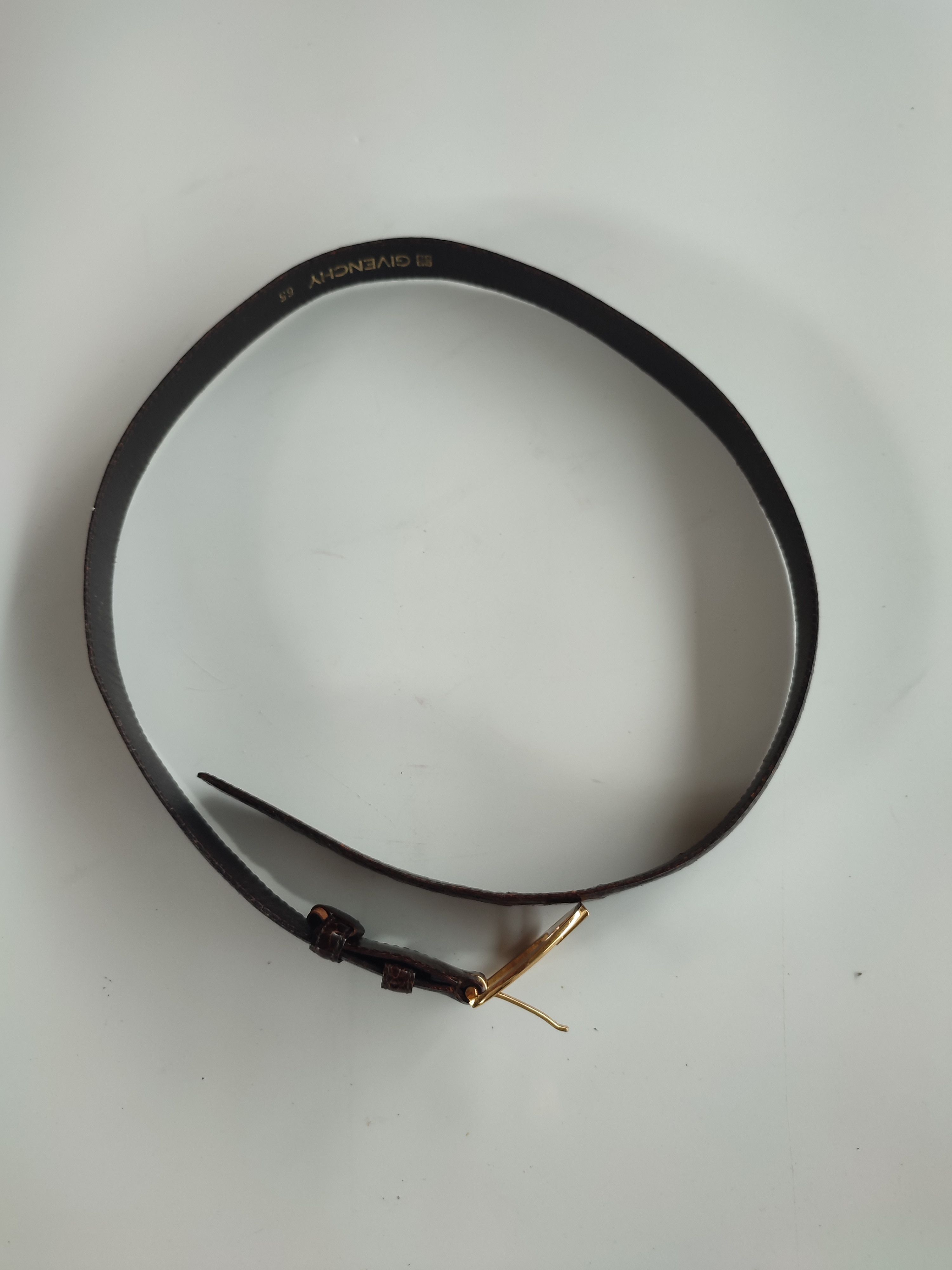 Givenchy Givenchy Brown Leather Belt Size ONE SIZE - 6 Thumbnail