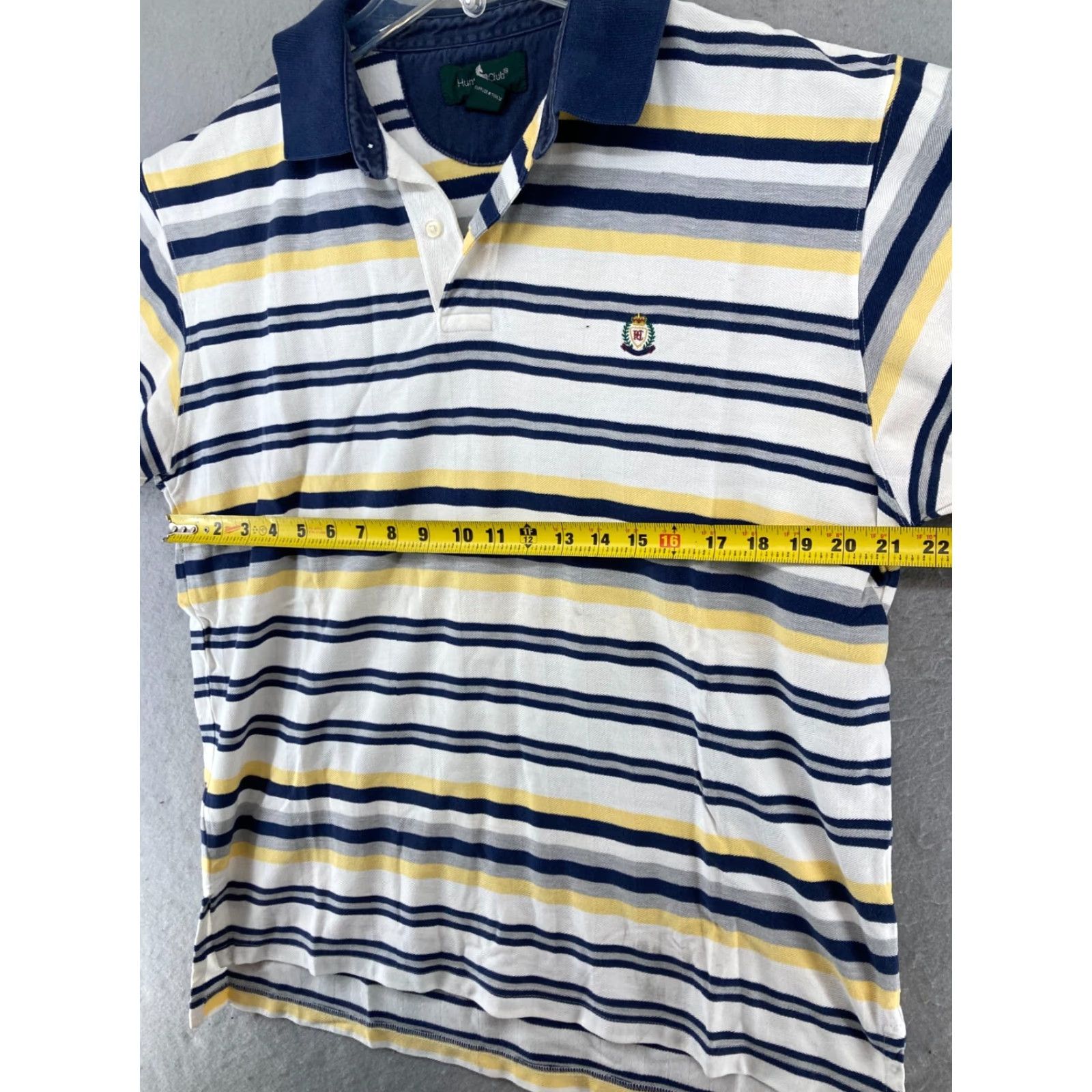 Vintage Hunt Club Mens Polo Shirt Large Striped Vintage Golf Size US L / EU 52-54 / 3 - 2 Thumbnail