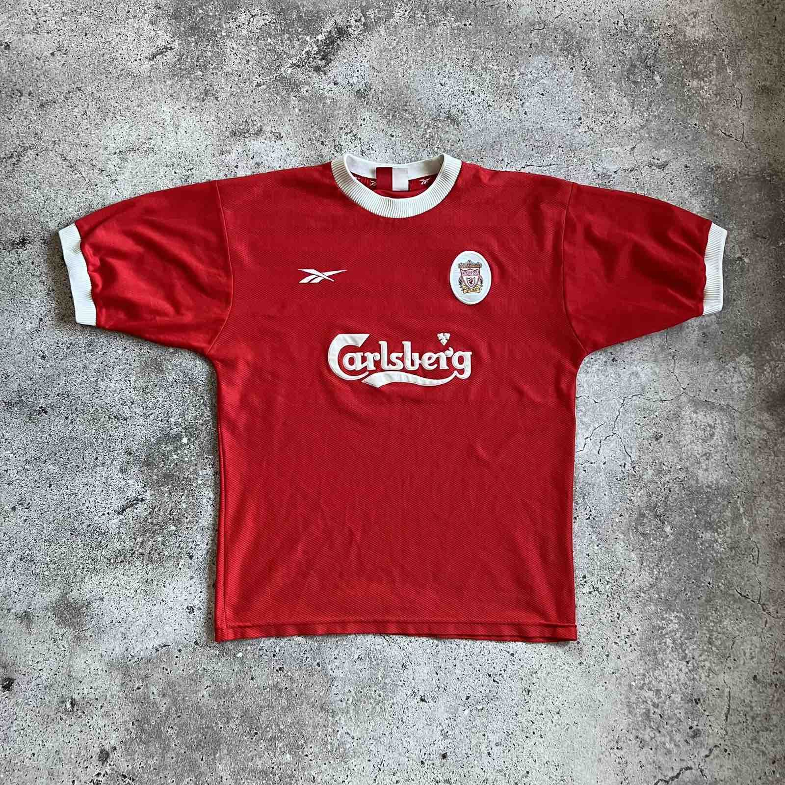 Vintage Rare Vintage 1997-98 Liverpool FC Home Soccer Jersey Sz L Size US L / EU 52-54 / 3 - 1 Thumbnail