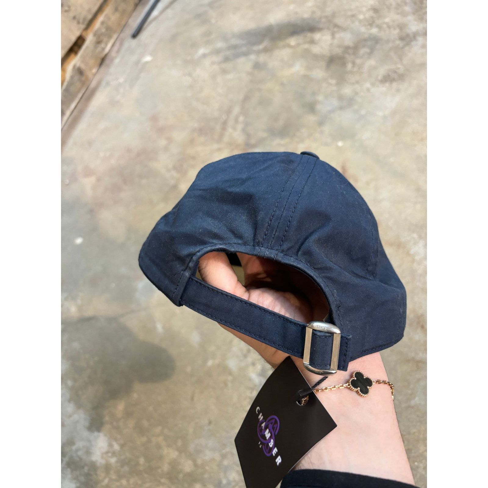 Celine Celine Navy Cream Cap Used OS Size ONE SIZE - 2 Thumbnail