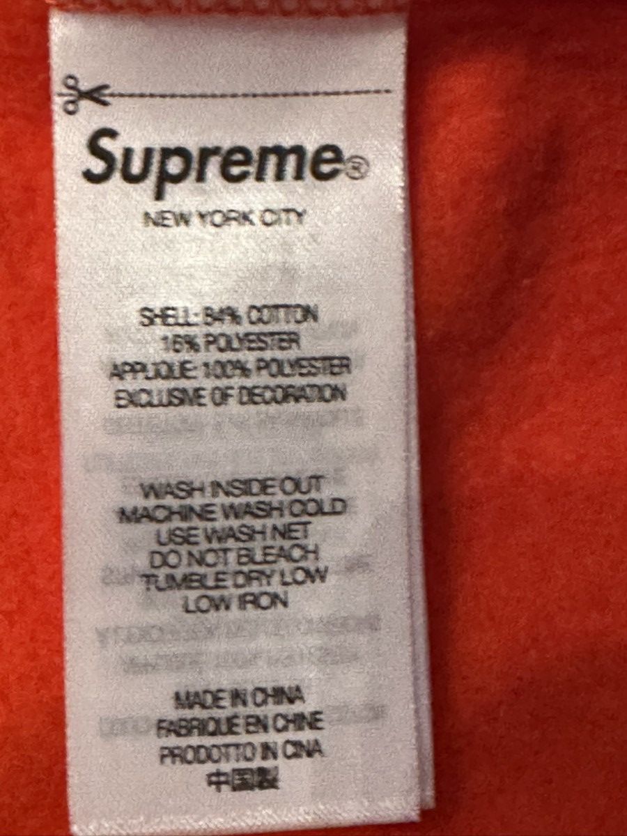 Supreme Supreme Orange Satin Logo Hoodie Size US L / EU 52-54 / 3 - 6 Thumbnail