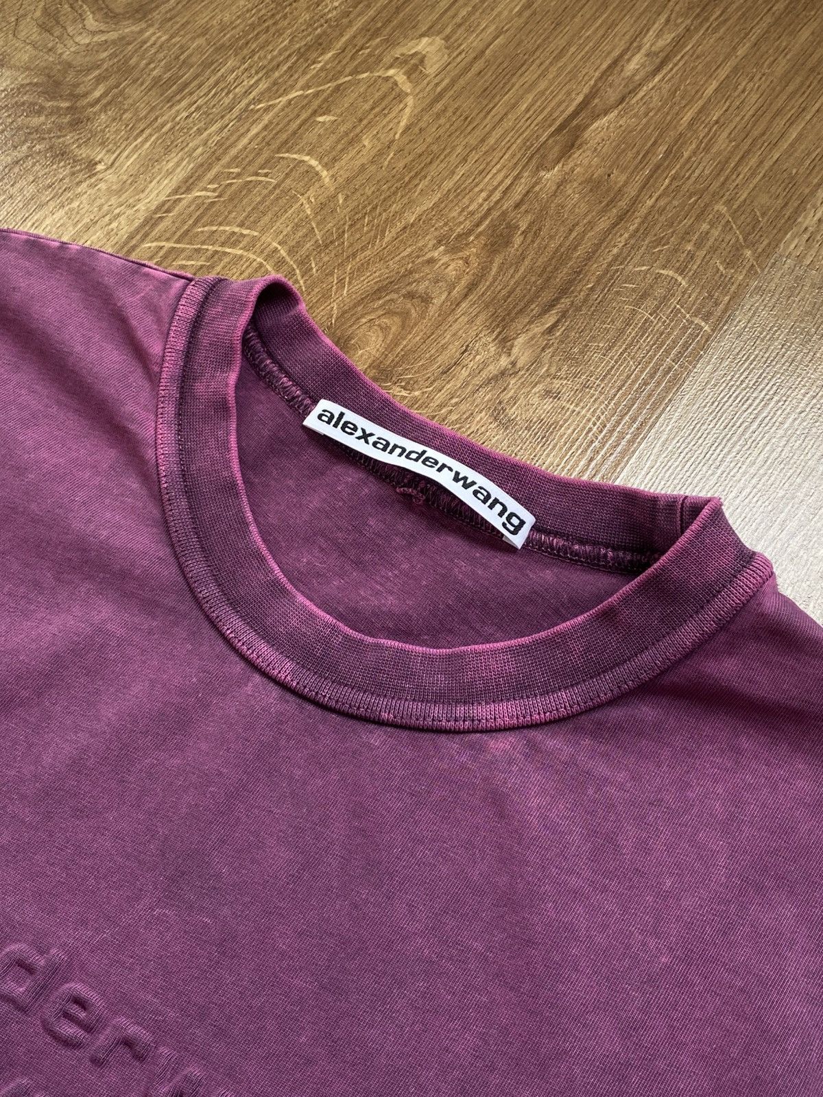 Alexander Wang Alexander Wang Logo T-Shirt / Tee / Top Purple Washed Size M Size US M / EU 48-50 / 2 - 4 Thumbnail