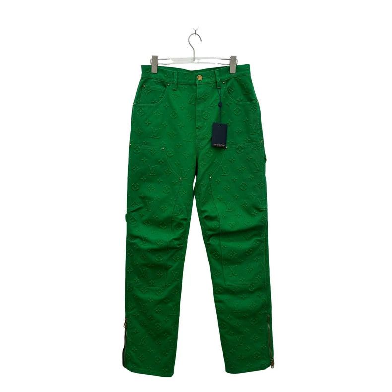 Louis Vuitton Louis Vuitton Green full print print overalls pants Size US 31 - 2 Thumbnail