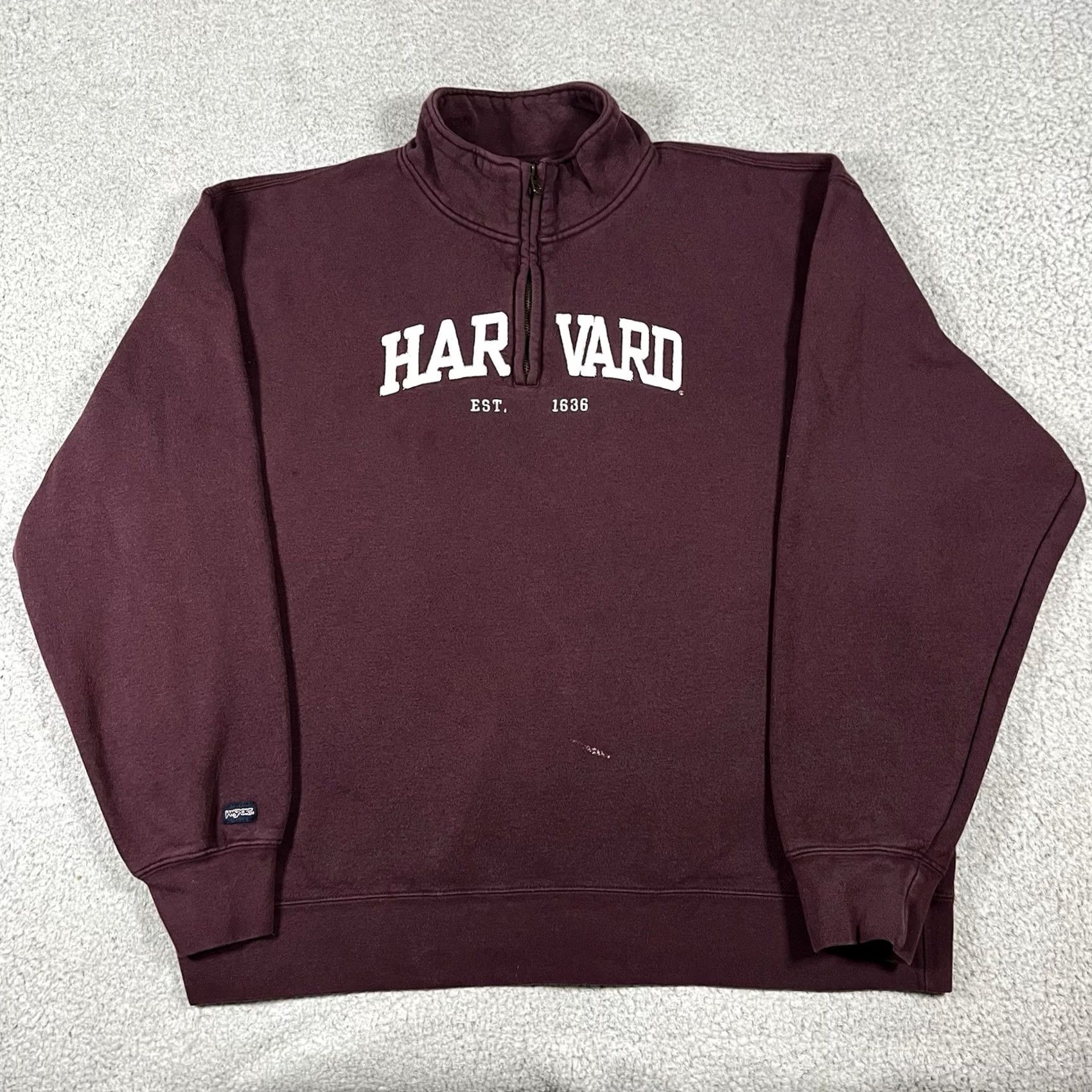 Jansport VINTAGE Harvard 1/4 Zip Pullover Mens 2XL Sweatshirt Embroidered JanSport 90s Size US XXL / EU 58 / 5 - 7 Thumbnail