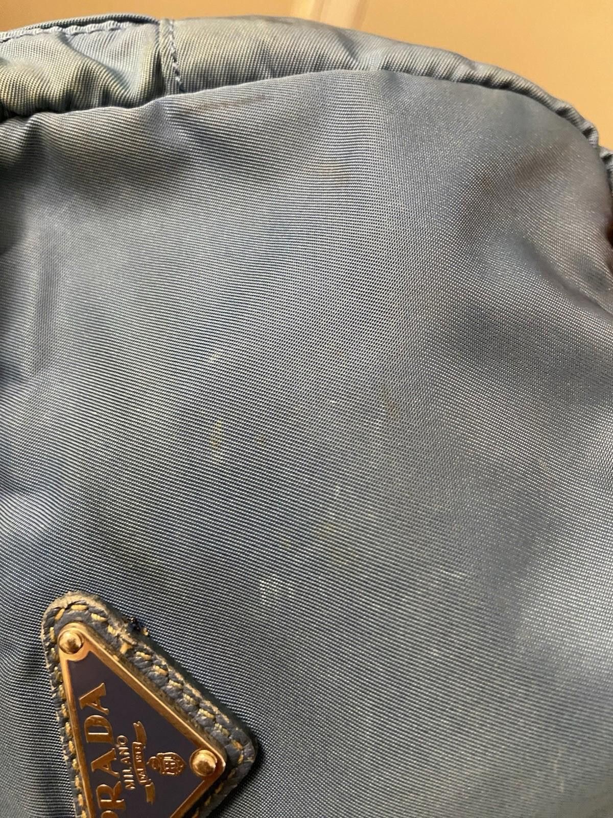 Prada Prada Cerulean Blue Nylon Leather Belt Bag Waist Pouch, Fair Size ONE SIZE - 6 Thumbnail