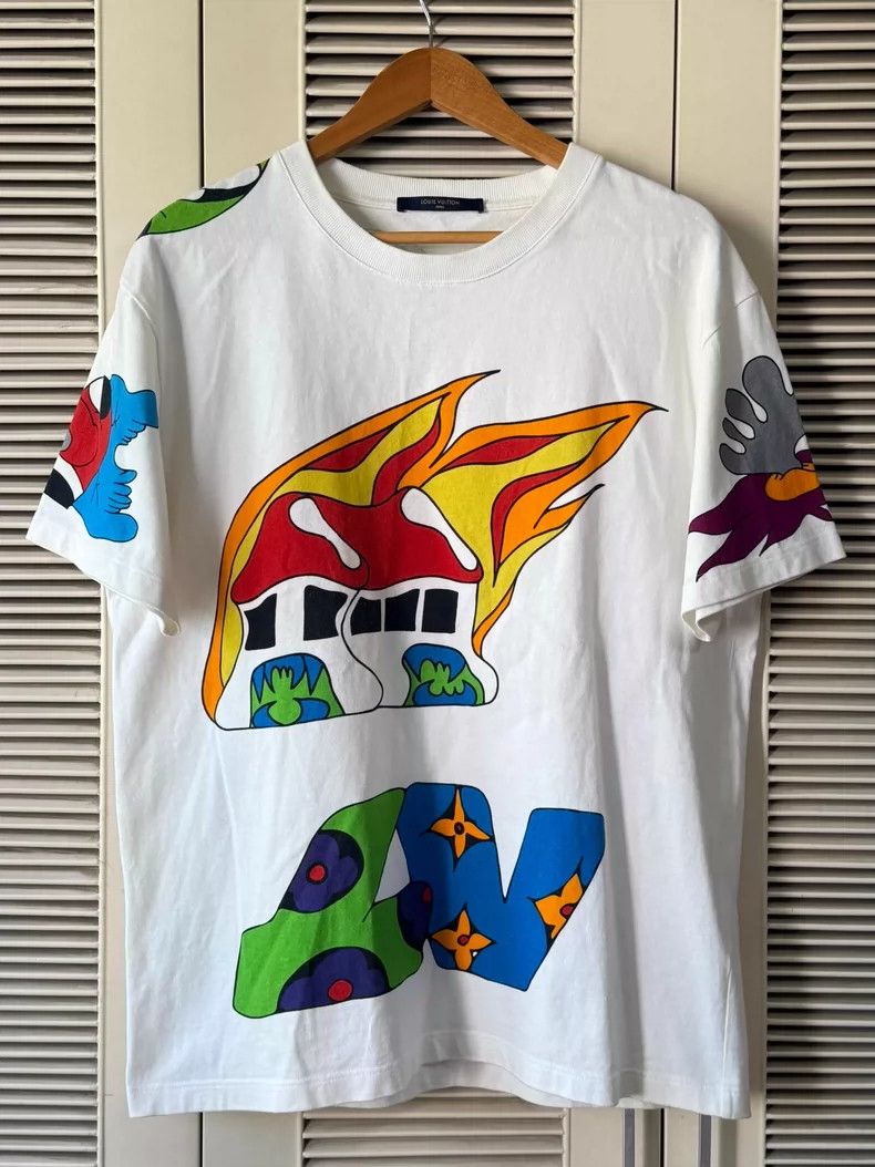 Louis Vuitton LOUIS VUITTON Cartoon printed short sleeve T-shirt Size US XL / EU 56 / 4 - 1 Thumbnail