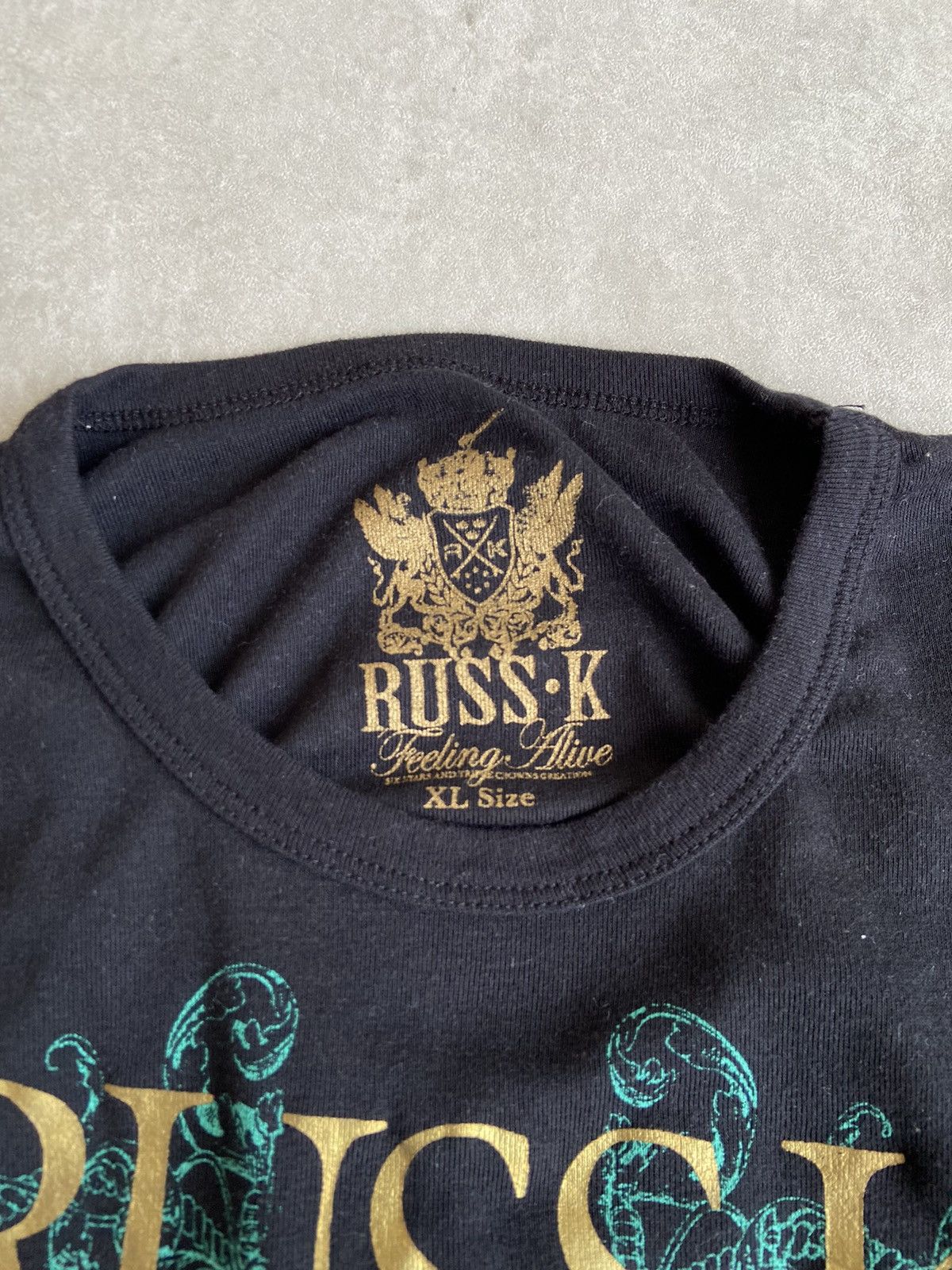 If Six Was Nine × Japanese Brand × Le Grande Bleu (L.G.B.) Russ.k Poem Skull Style Longslevee Size US L / EU 52-54 / 3 - 3 Thumbnail