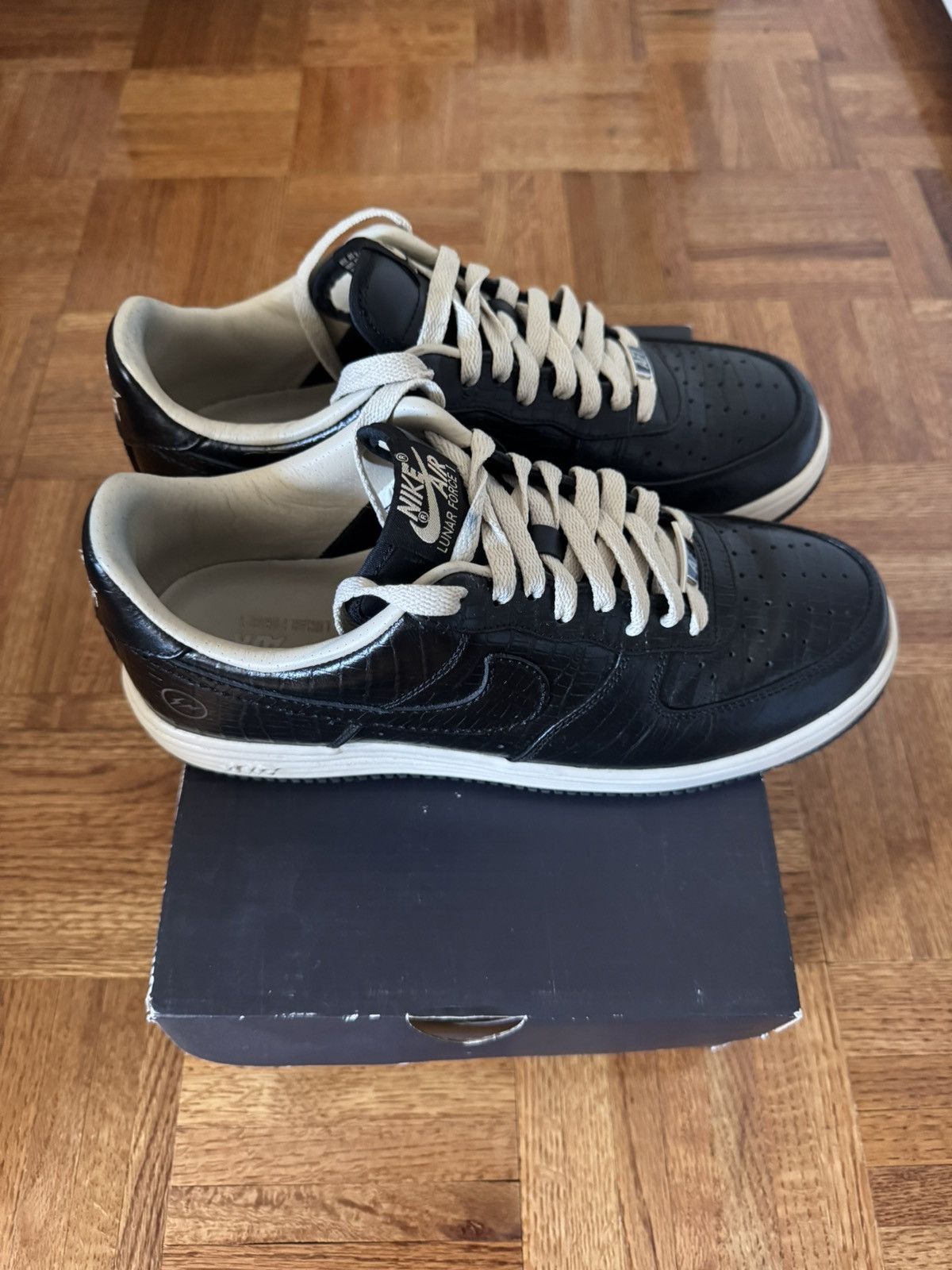 Fragment Design × Nike Nike Lunar Force 1 PRM SP HTM Fragment QS Croc VERY RARE Size US 10 / EU 43 - 3 Thumbnail