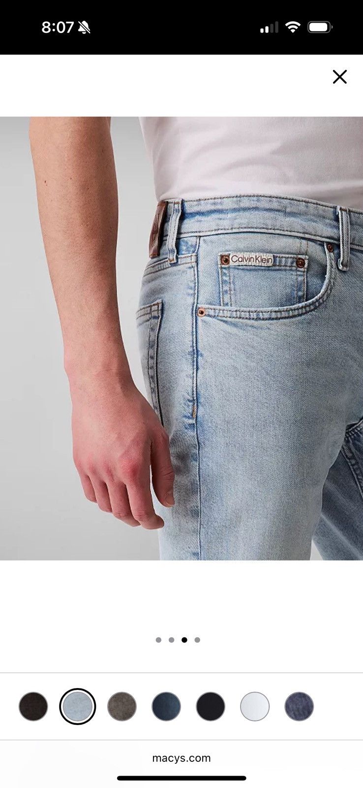 Calvin Klein Calvin Klein Slim Fit Stretch Jeans Size US 31 - 10 Thumbnail