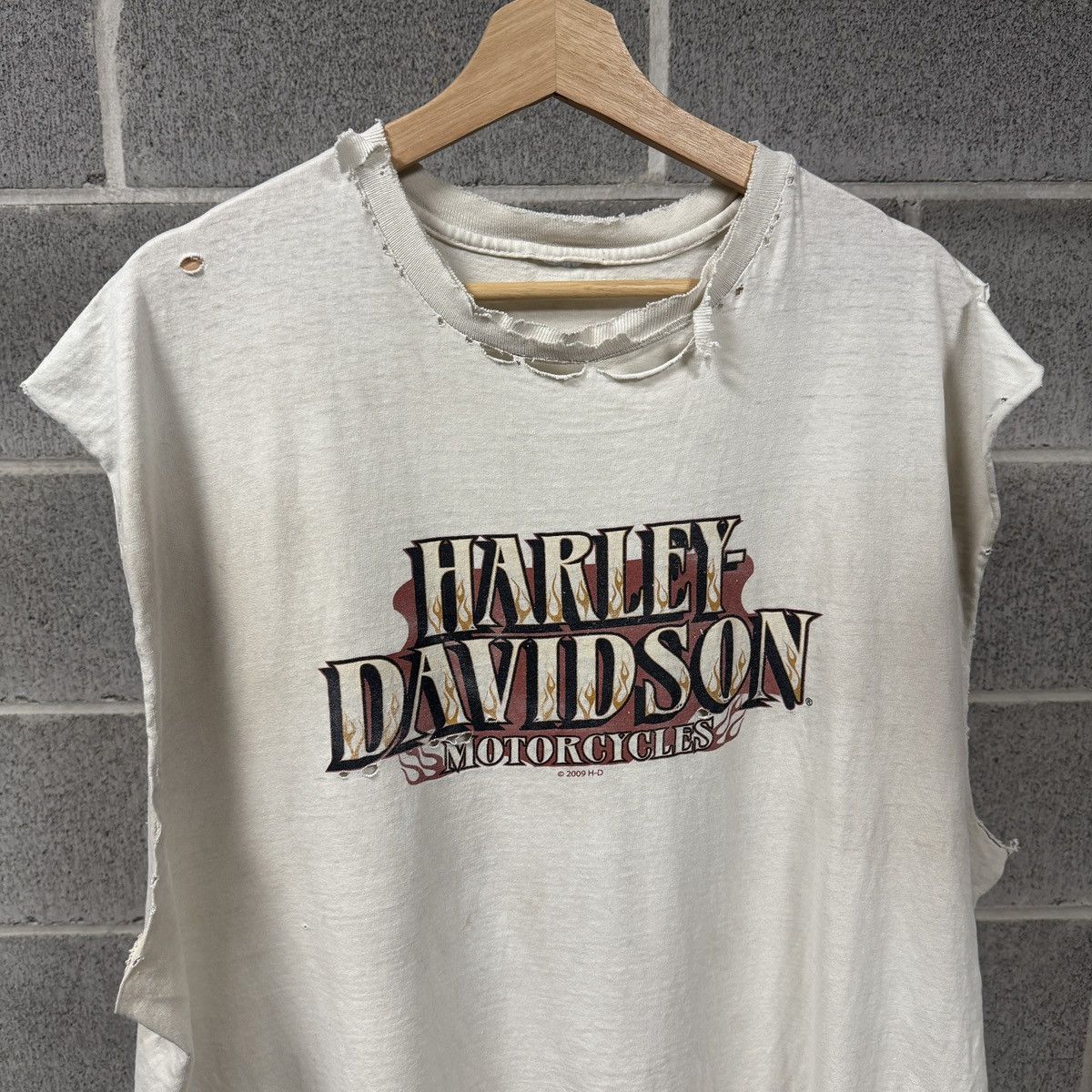 Harley Davidson Harley Davidson Thrashed Faded Distressed Shirt ERD Grunge Size US XXL / EU 58 / 5 - 5 Thumbnail
