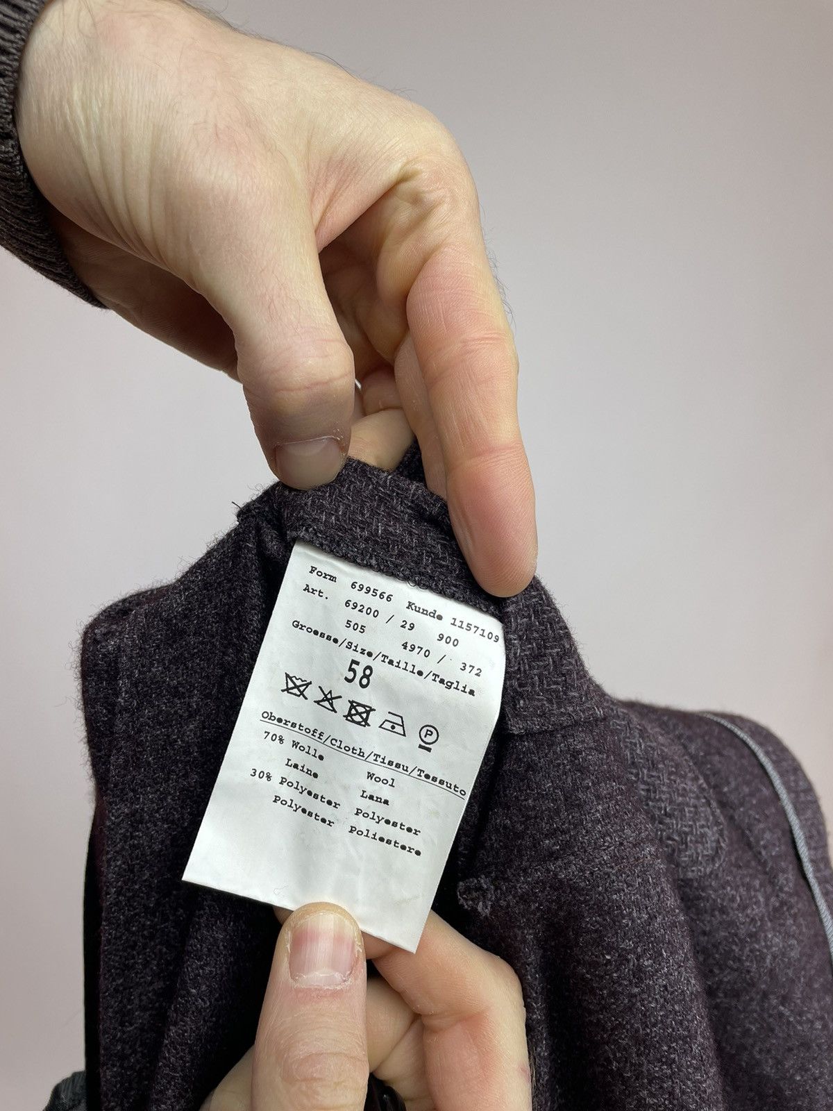 Bugatti Bugatti Wool Unlined blazer toscana pockets Mens size 58 Size 54R - 14 Thumbnail