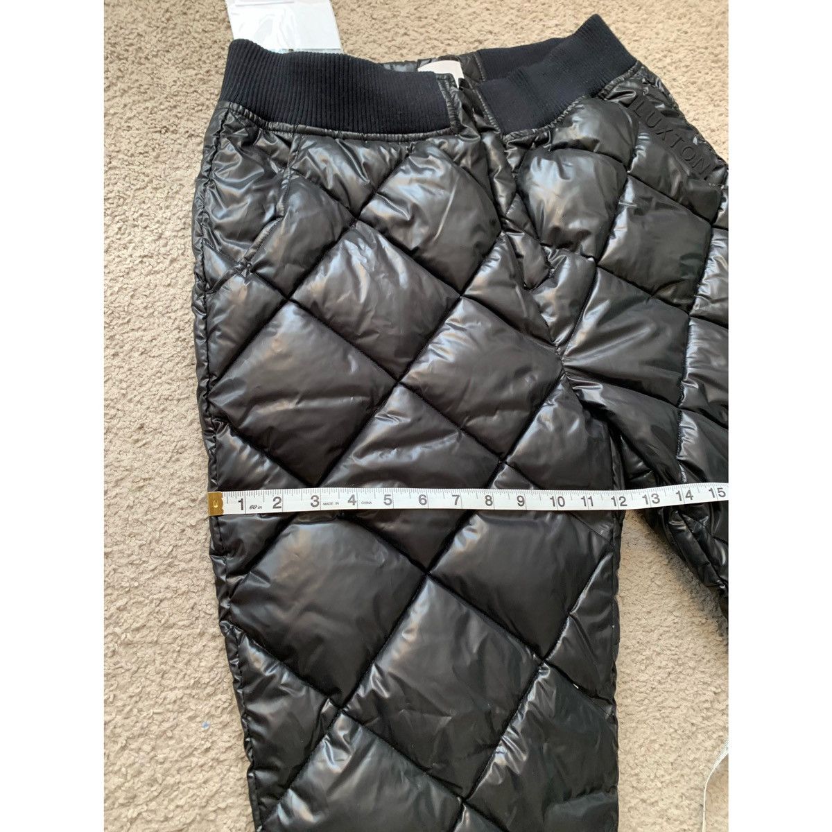 Other LUXTON LUXURY BLACK QUILTED PUFFER PANTS Size US 32 / EU 48 - 21 Thumbnail